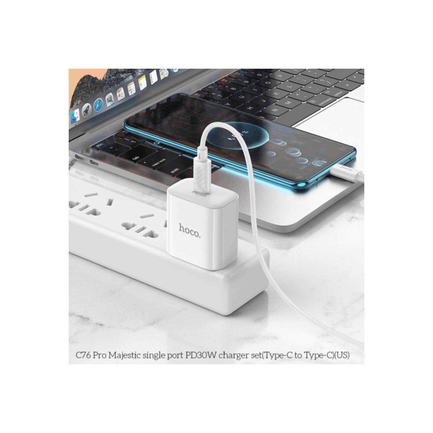 PD 30W Charger Set | 1m Type-C to Type-C Cable & Power Adapter - Future Gadgets