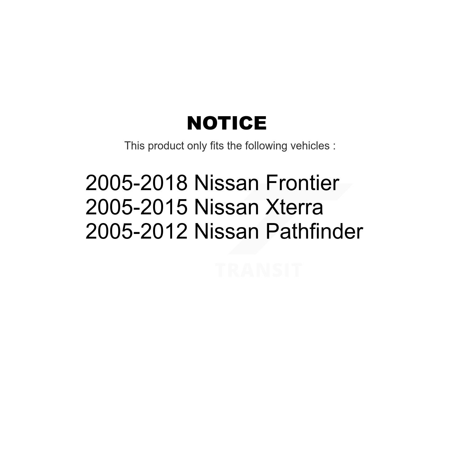 TOR-K80660 de joint à rotule supérieure de suspension avant pour Nissan Frontier Pathfinder Xterra Suzuki Equator