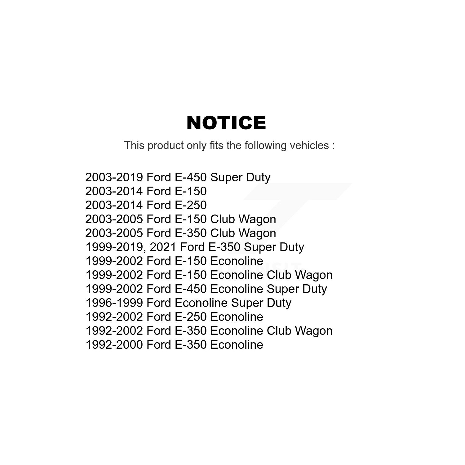 Front Lower Suspension Ball Joint TOR-K80197 For Ford E-350 Super Duty E-250 E-450 E-150 Econoline