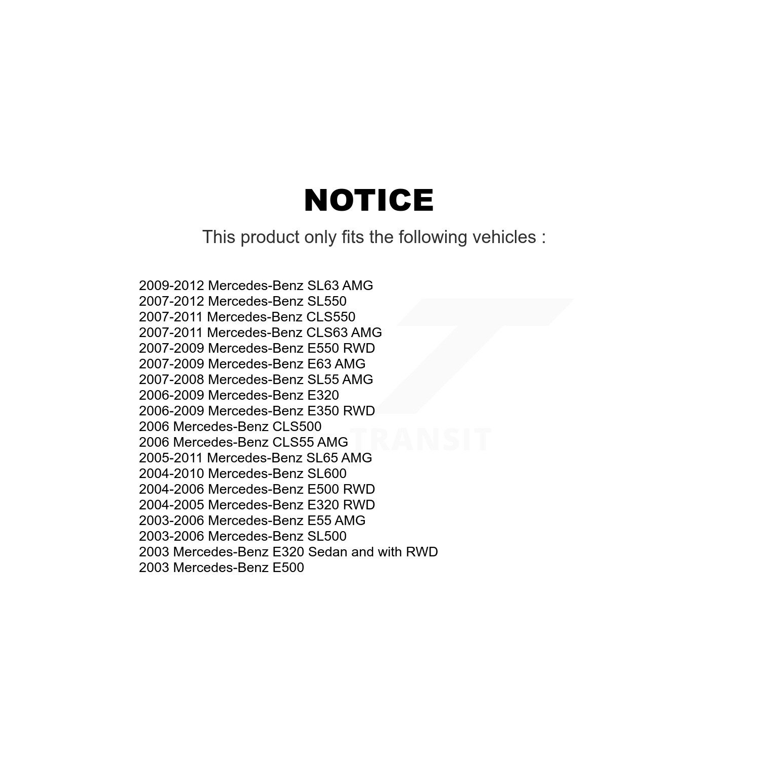 Front Upper Suspension Ball Joint TOR-K500222 For Mercedes-Benz E320 E350 SL500 SL550 E500 CLS550