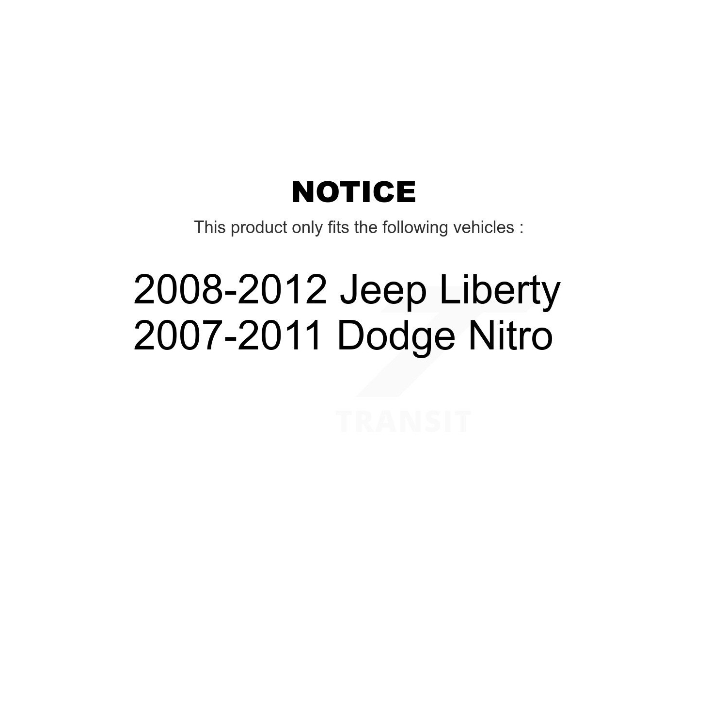 Front Suspension Stabilizer Bar Link Kit TOR-K750127 For Jeep Liberty Dodge Nitro