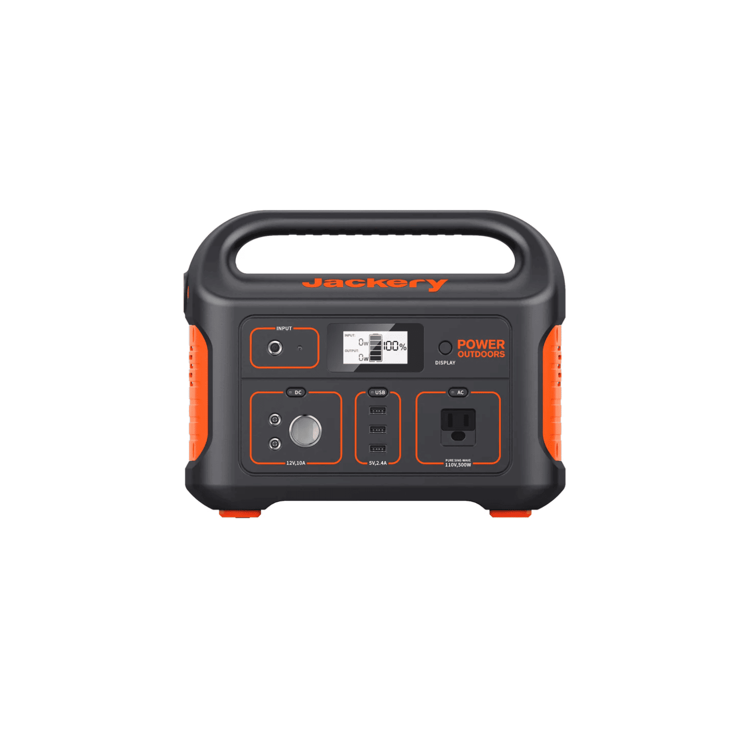 Station d'alimentation portative Explorer 550 de Jackery, batterie au lithium-ion 550&nbsp;Wh, sortie 500&nbsp;W, générateur solaire pour les voyages