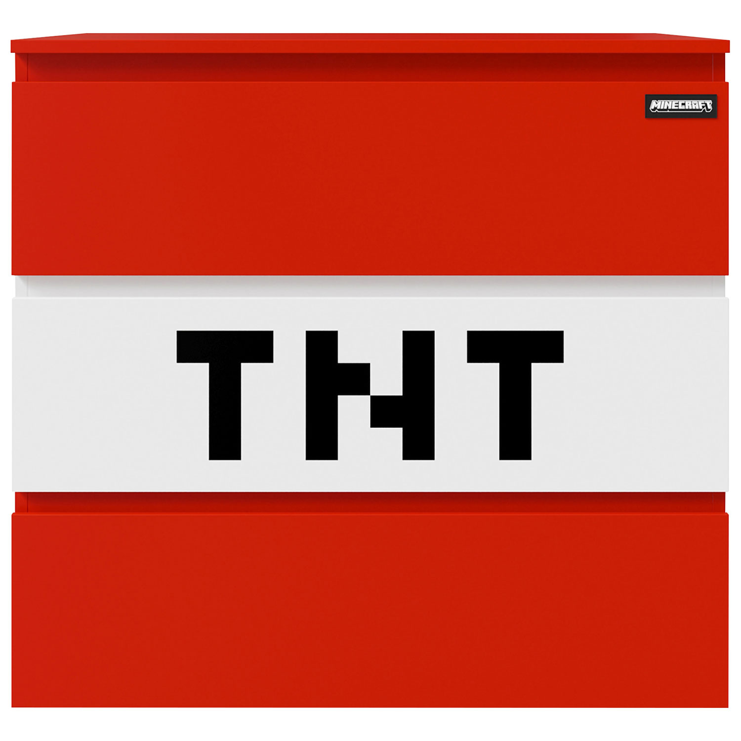 Minecraft TNT 3-Drawer Chest - Red/White
