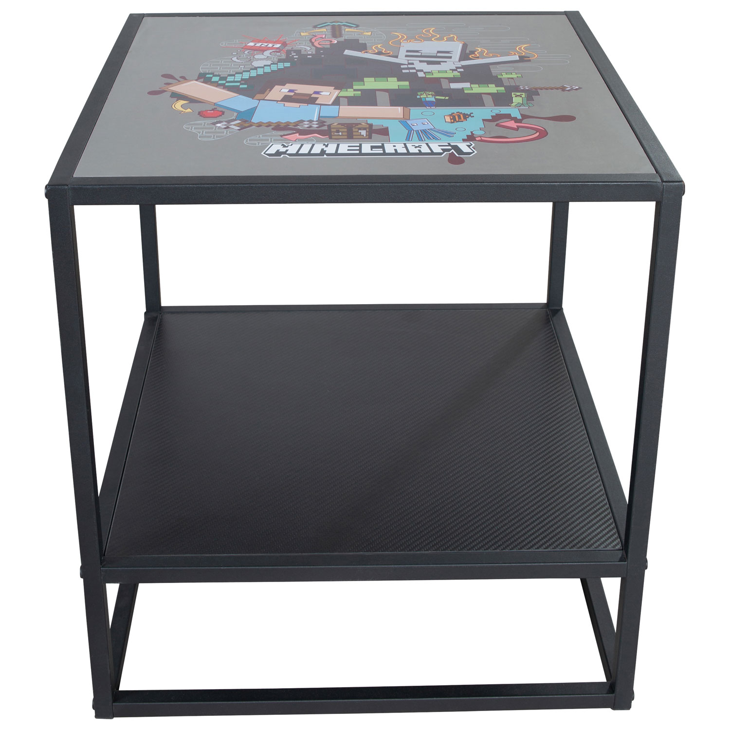 Table d'appoint Minecraft avec tablette de rangement - Multicolore