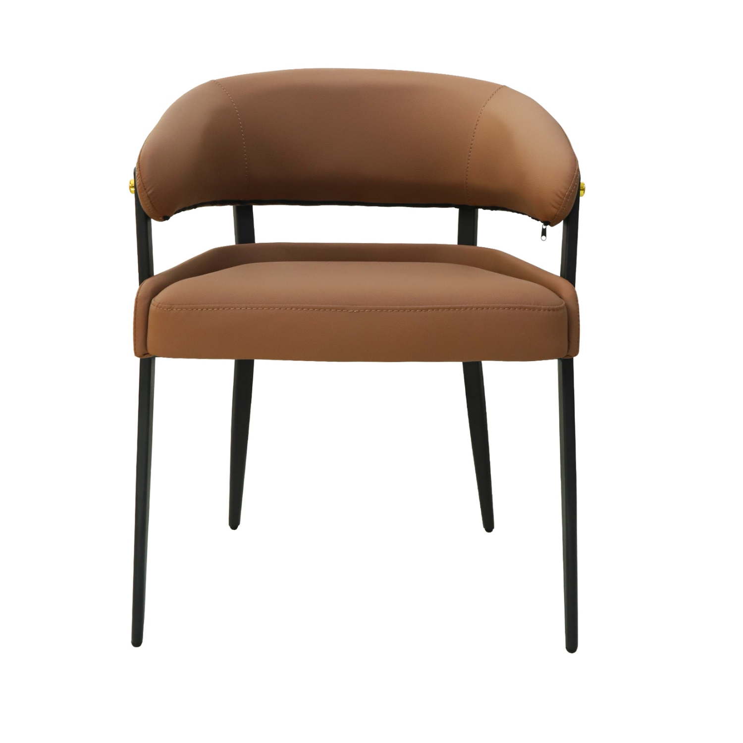 Luxury Dining Chairs: Set of 2 Leisure Dining Chairs Microfiber Leather Kitchen Chairs Occasional Chairs with Soft Backrest and Padded Seat for