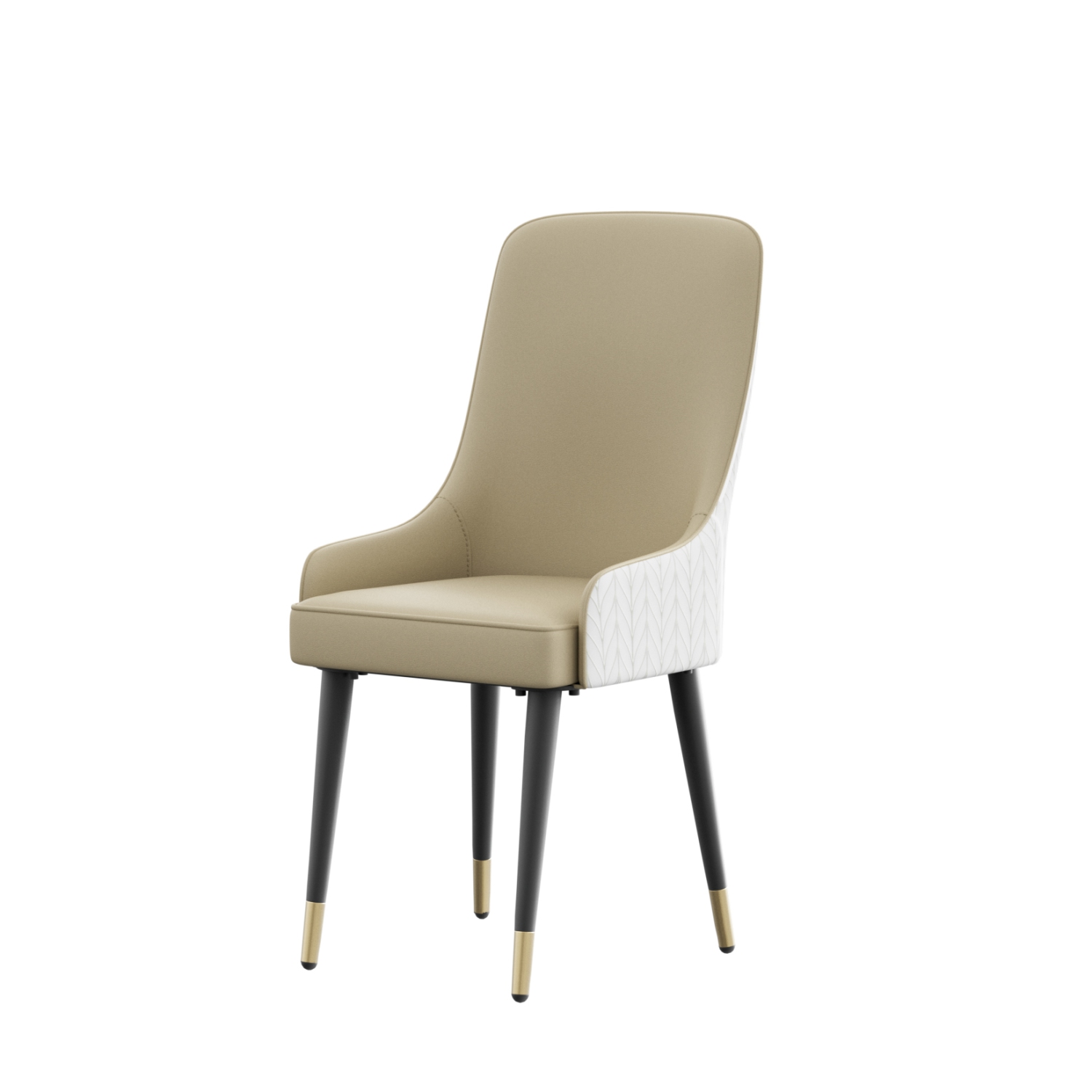 Microfiber Silicone Leather Dining Chairs:Set of 2 Upscale Dining Chair with Breathable Sponge Cushion Antioxidant Metal Legs Luxury Back Lion Head