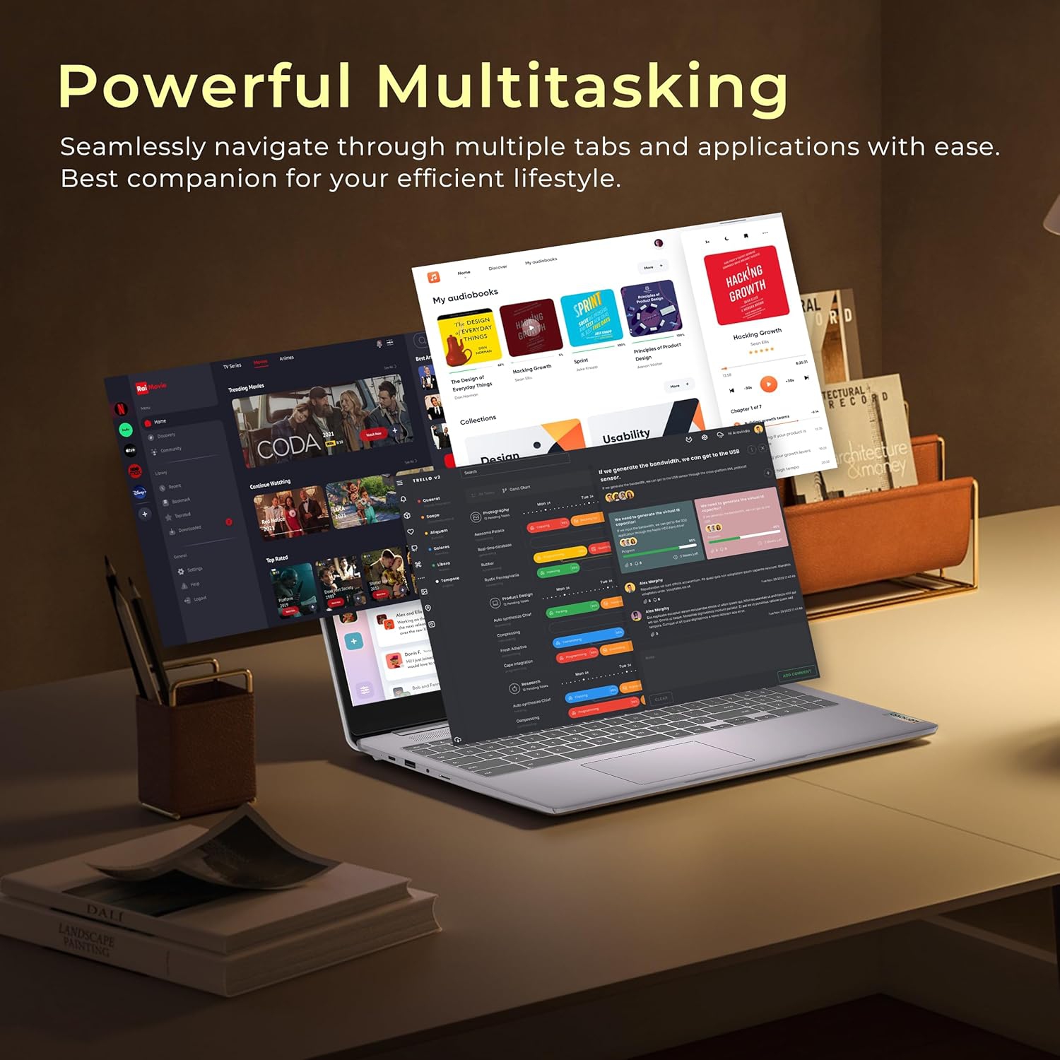 Lenovo IdeaPad 3 15.6" FHD Chromebook, Intel Celeron N4500, 224GB Storage(64GB eMMC+160GB Docking Station Set), 4GB RAM, Intel UHD Graphics, Num Pad,