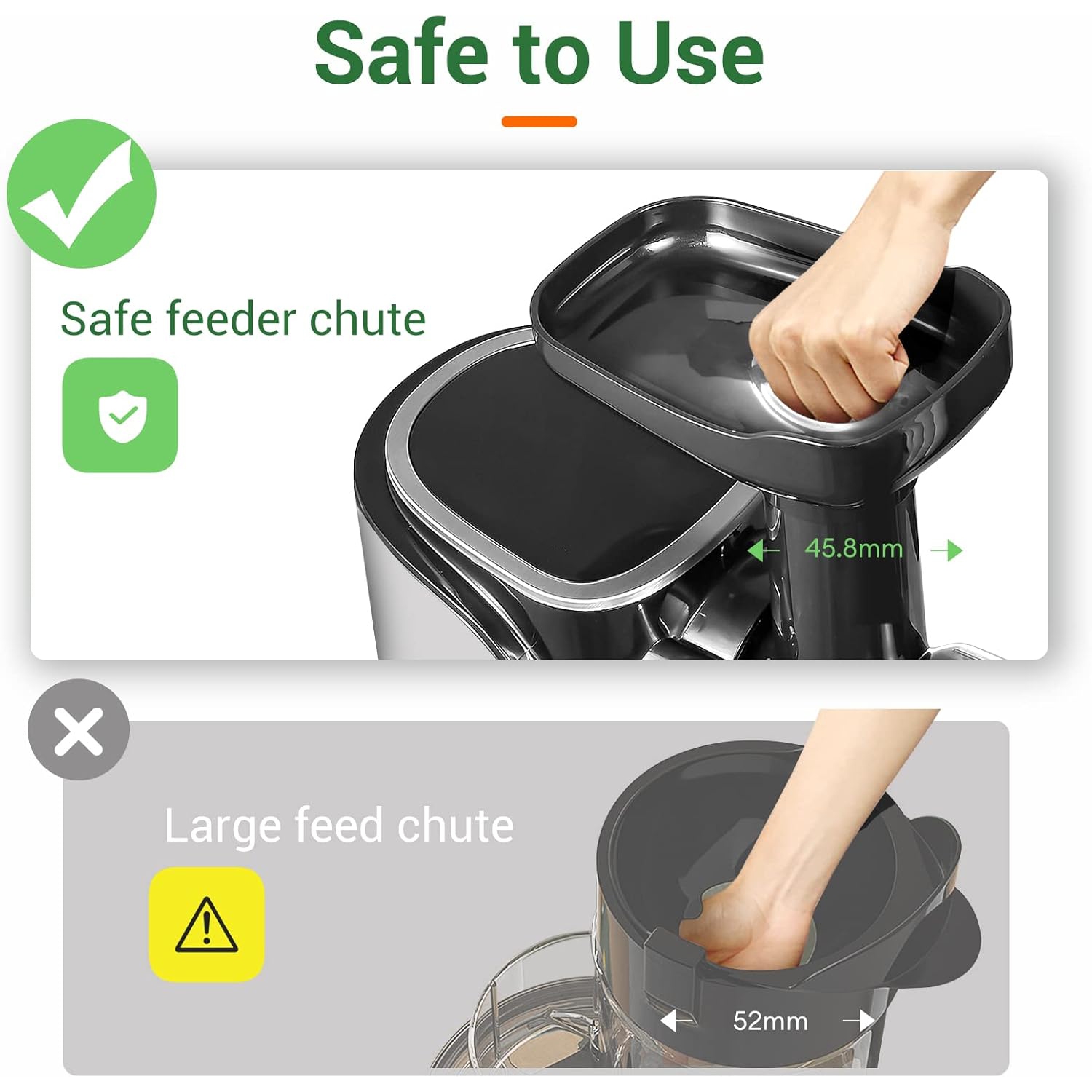 Centrifugeuse lente avec 2 modes de vitesse, extracteur de jus masticateur à pression à froid à haute vitesse, affichage LED, sans BPA, bouton