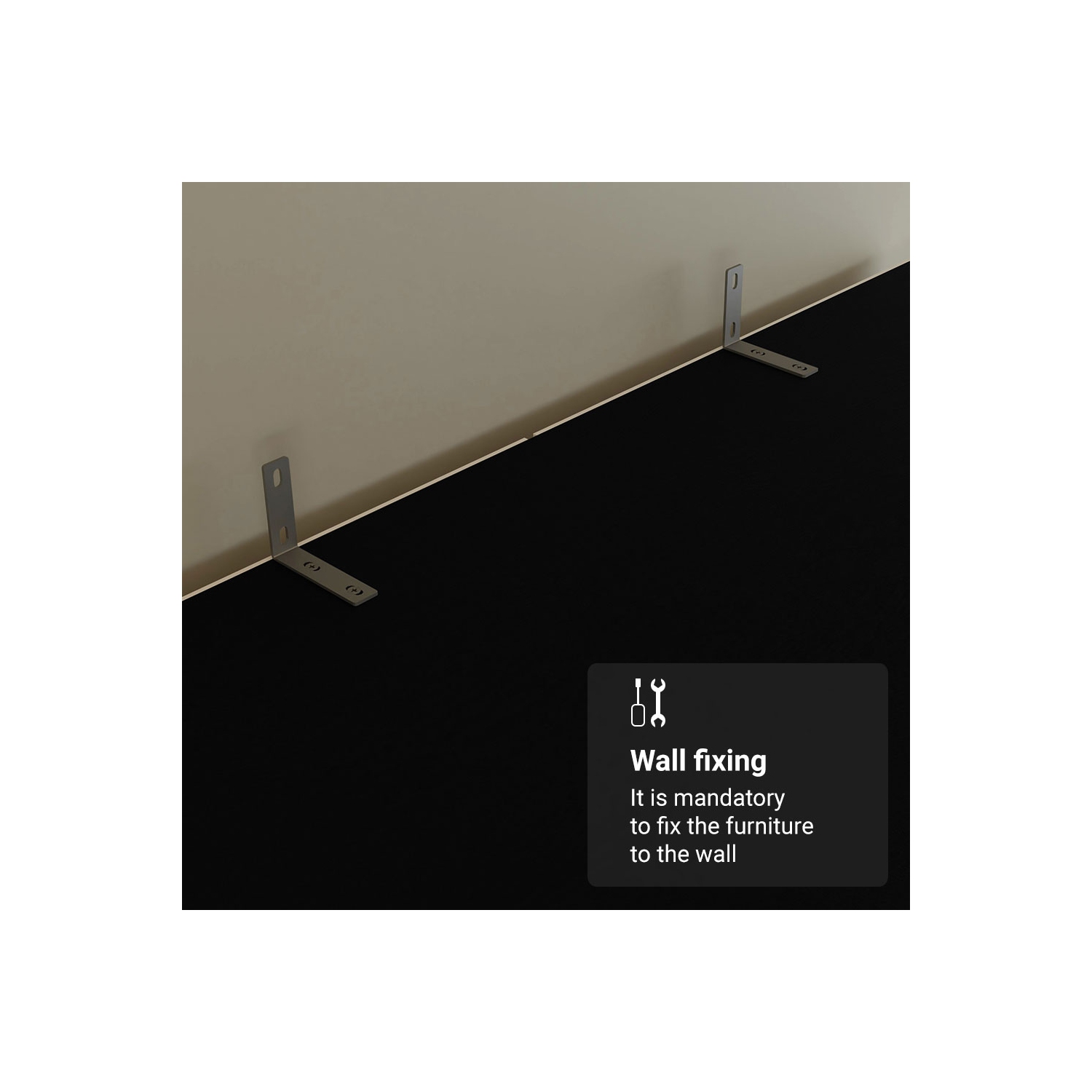 Armoire de rangement à 4 portes et 4 tiroirs Madesa avec tablettes et espace suspendu Armoire de rangement en bois de 63&nbsp;po de long pour chambre