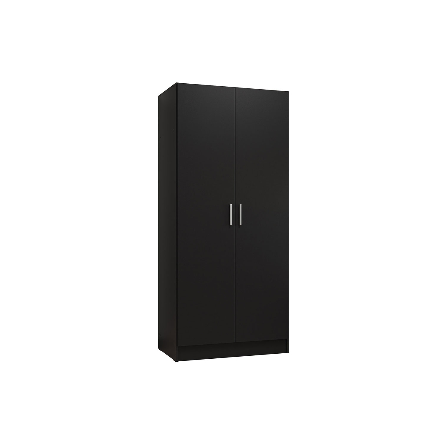 Madesa 2 Door Storage Cabinet with Ample Shelf Space 31"L Utility Armoire Closet Entryway and Bedroom Organization Unit - Black
