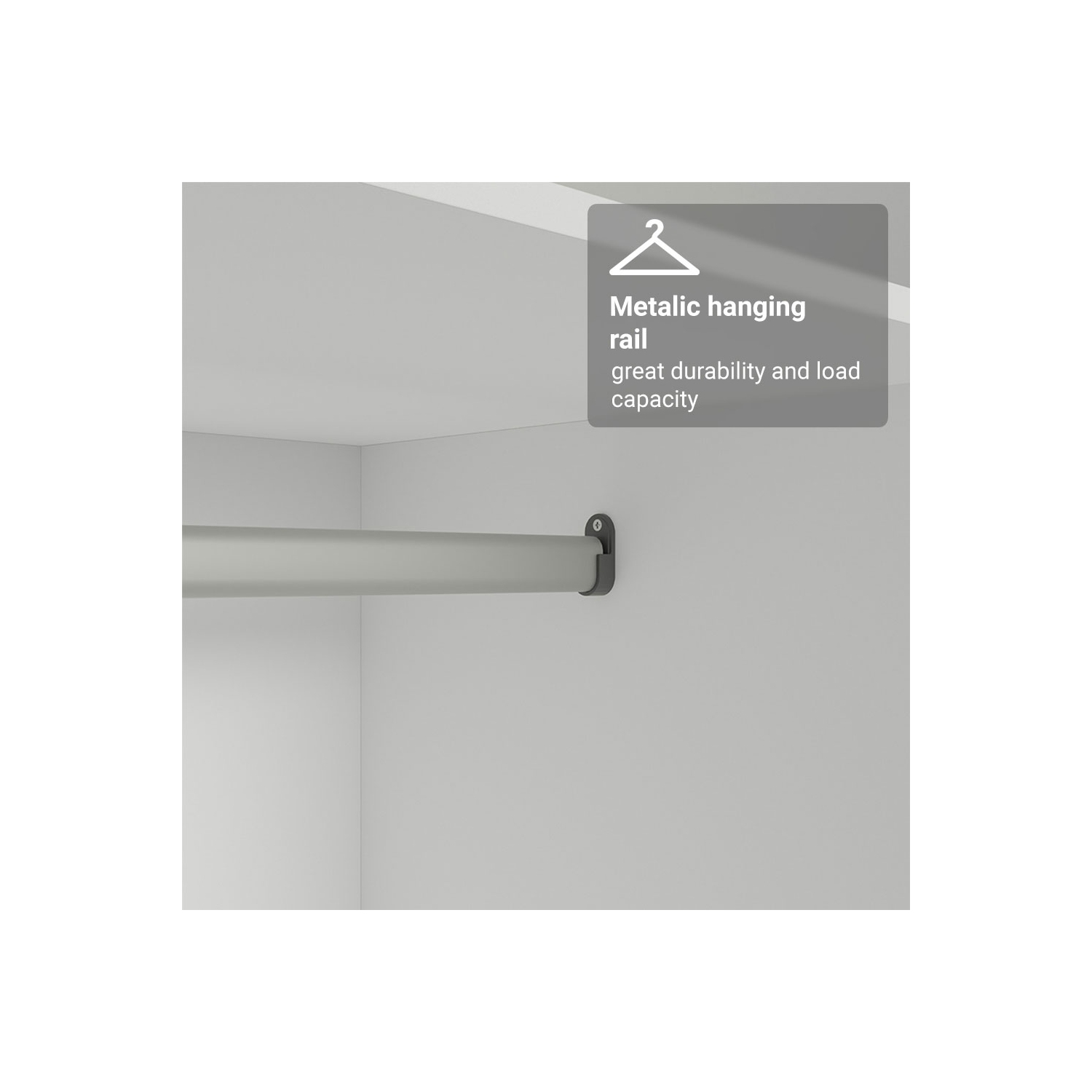 Madesa 2 Door Storage Cabinet with Ample Shelf Space 31"L Utility Armoire Closet Entryway and Bedroom Organization Unit - White