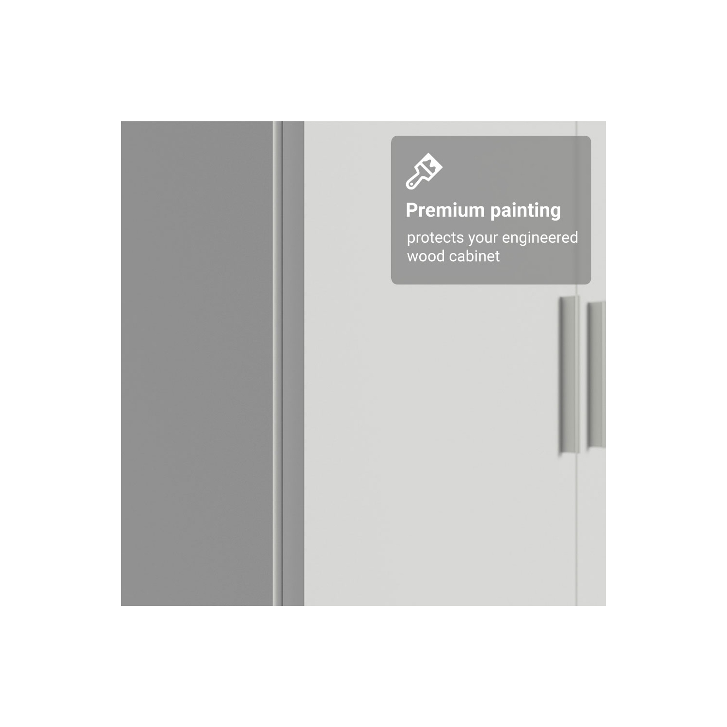 Madesa 2 Door Storage Cabinet with Ample Shelf Space 31"L Utility Armoire Closet Entryway and Bedroom Organization Unit - White