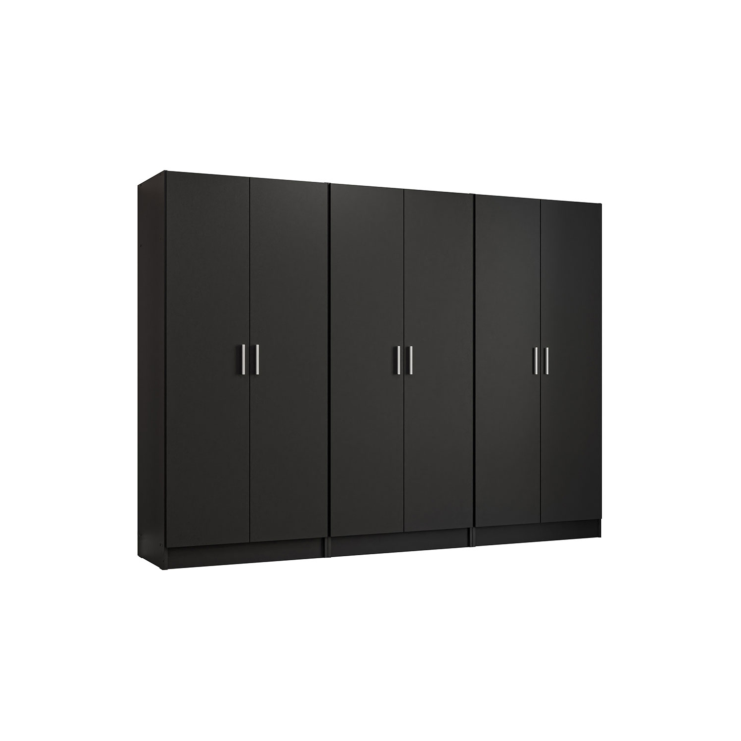 Armoire de rangement à 6 portes avec grandes tablettes et armoire tout usage de 94&nbsp;po de long Madesa, entrée et unité d'organisation pour