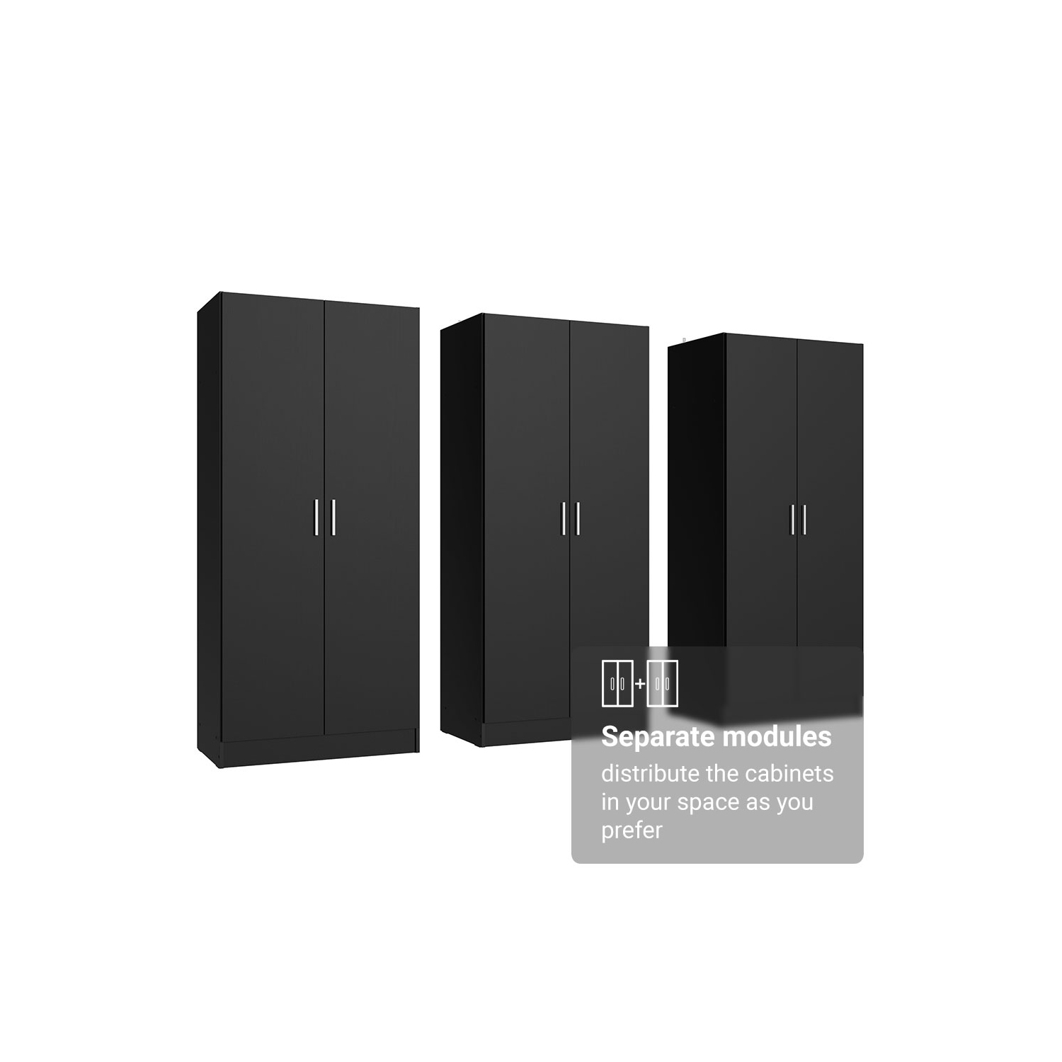 Armoire de rangement à 6 portes avec grandes tablettes et armoire tout usage de 94 po de long Madesa, entrée et unité d'organisation pour