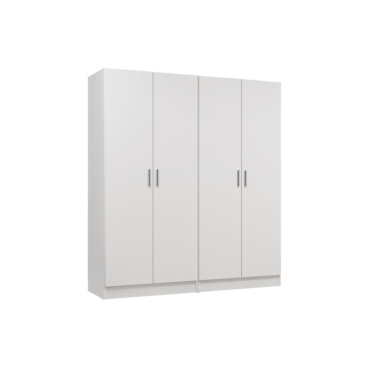 Madesa 4 Doors Storage Cabinet with Ample Shelves Space 63"L Utility Armoire Closet Entryway and Bedroom Organization Unit - White