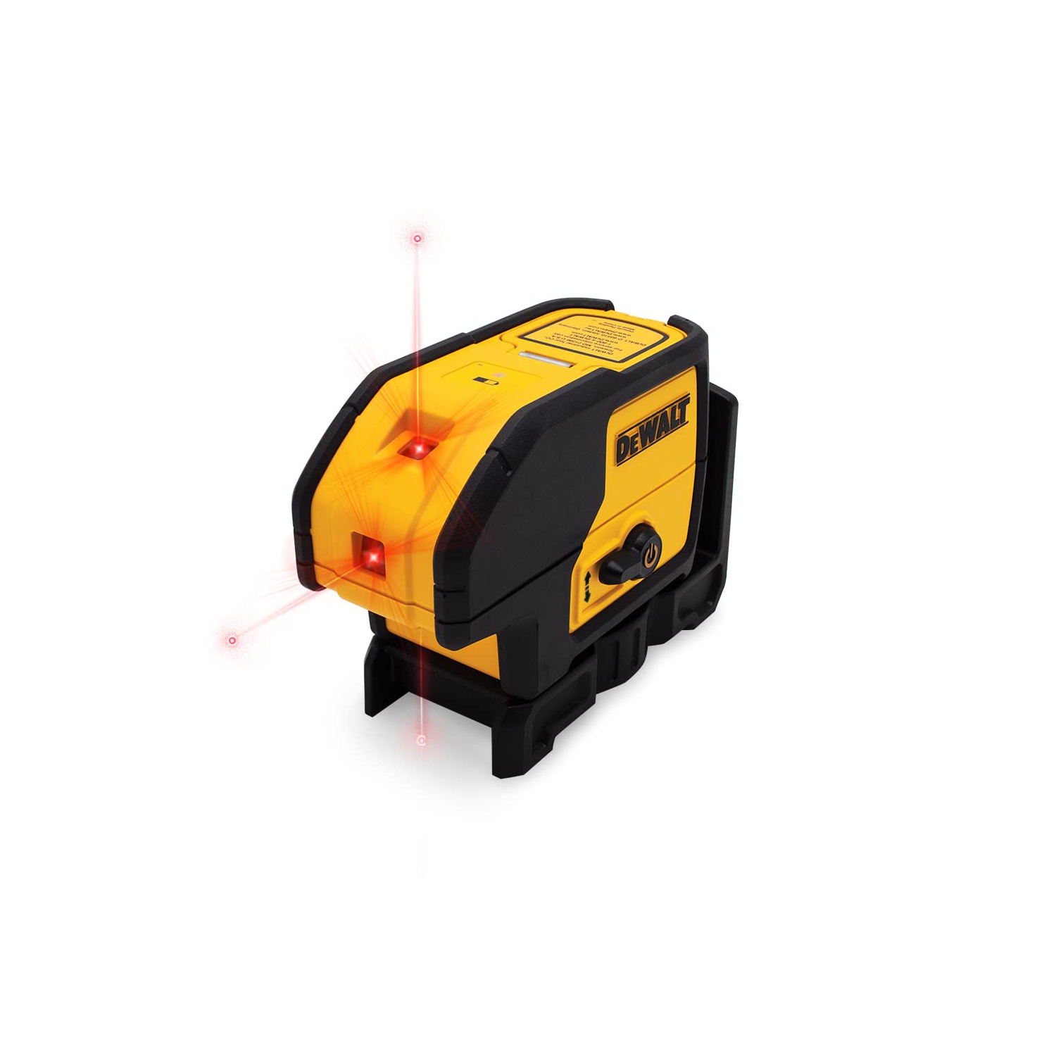 DEWALT 3-Beam Laser Point Level, Red, Self-Leveling, with Magnetic Bracket (DW083K)