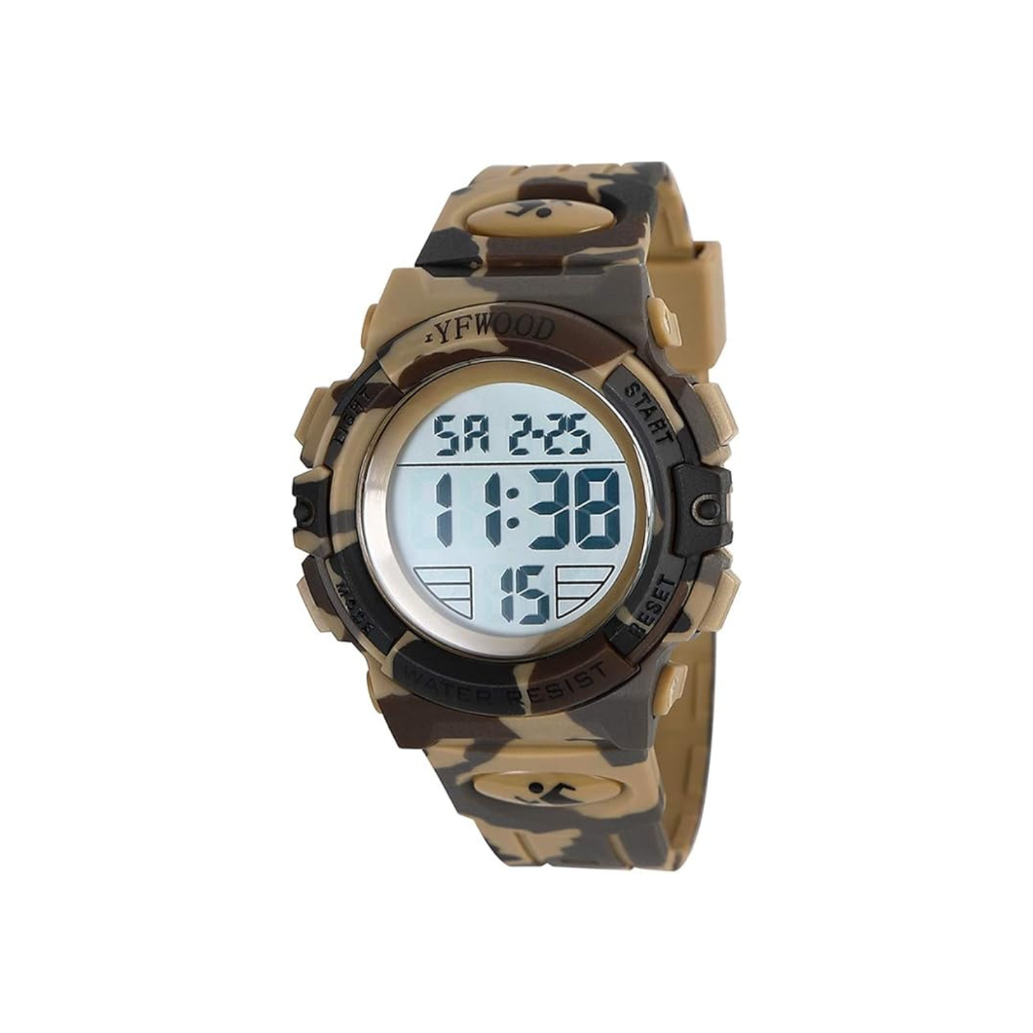 YFWOOD Kids Digital Watch Waterproof Outdoor Watches Children Casual Electronic Analog Quartz Wrist Watches with Silicone Band Luminous Alarm