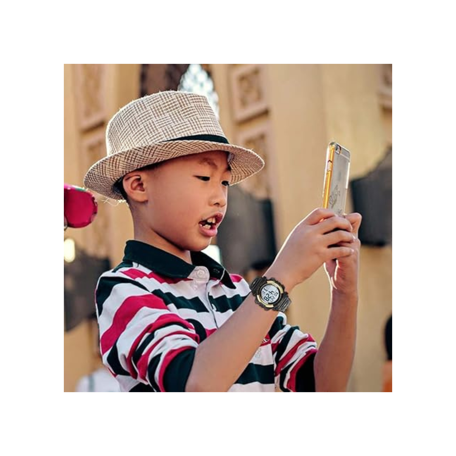 YFWOOD Kids Digital Watch Waterproof Outdoor Watches Children Casual Electronic Analog Quartz Wrist Watches with Silicone Band Luminous Alarm