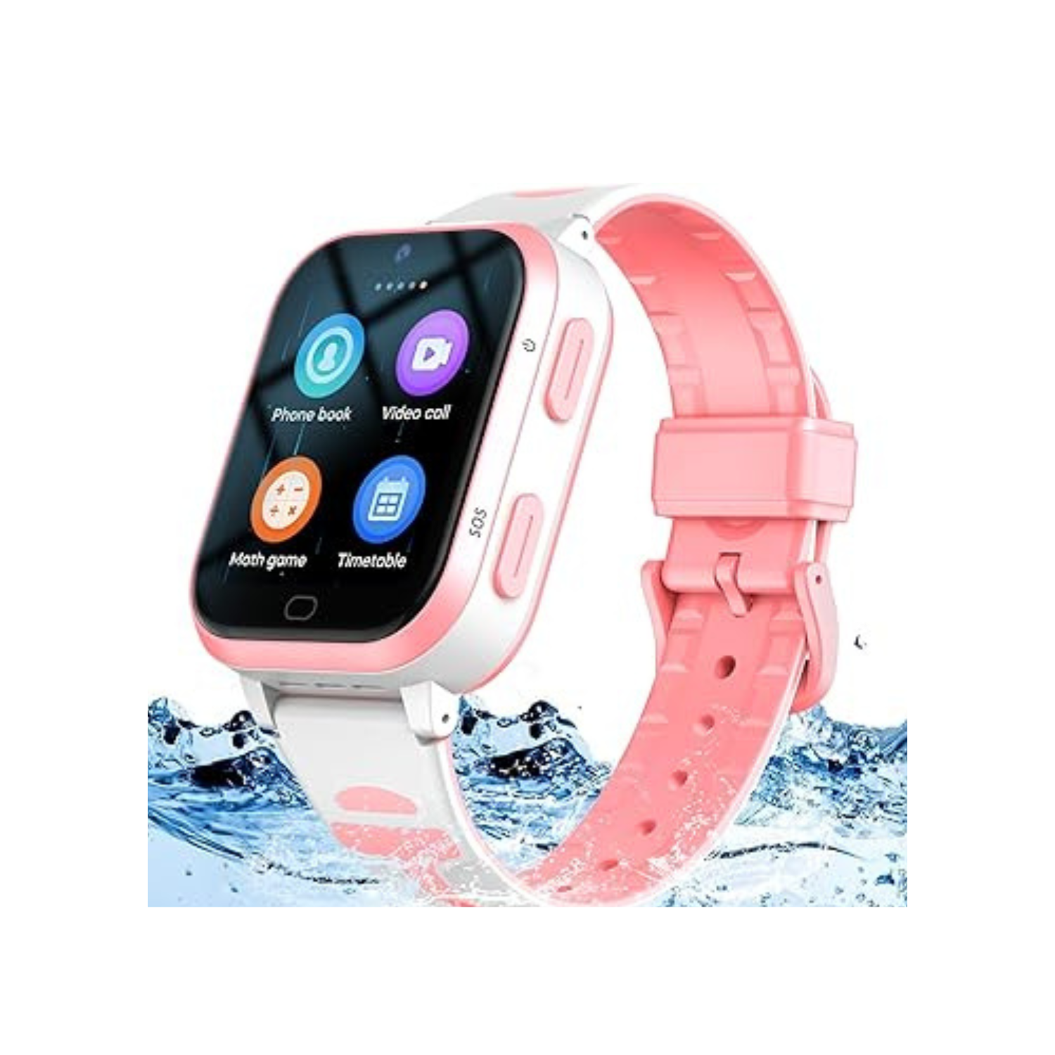 Kids 4G GPS Smartwatch Phone, Kids HD Touchscreen Mobile Watch for Kid with Whatsapp,Anti-Lost GPS Waterproof Video Phone Call Real-time Tracking