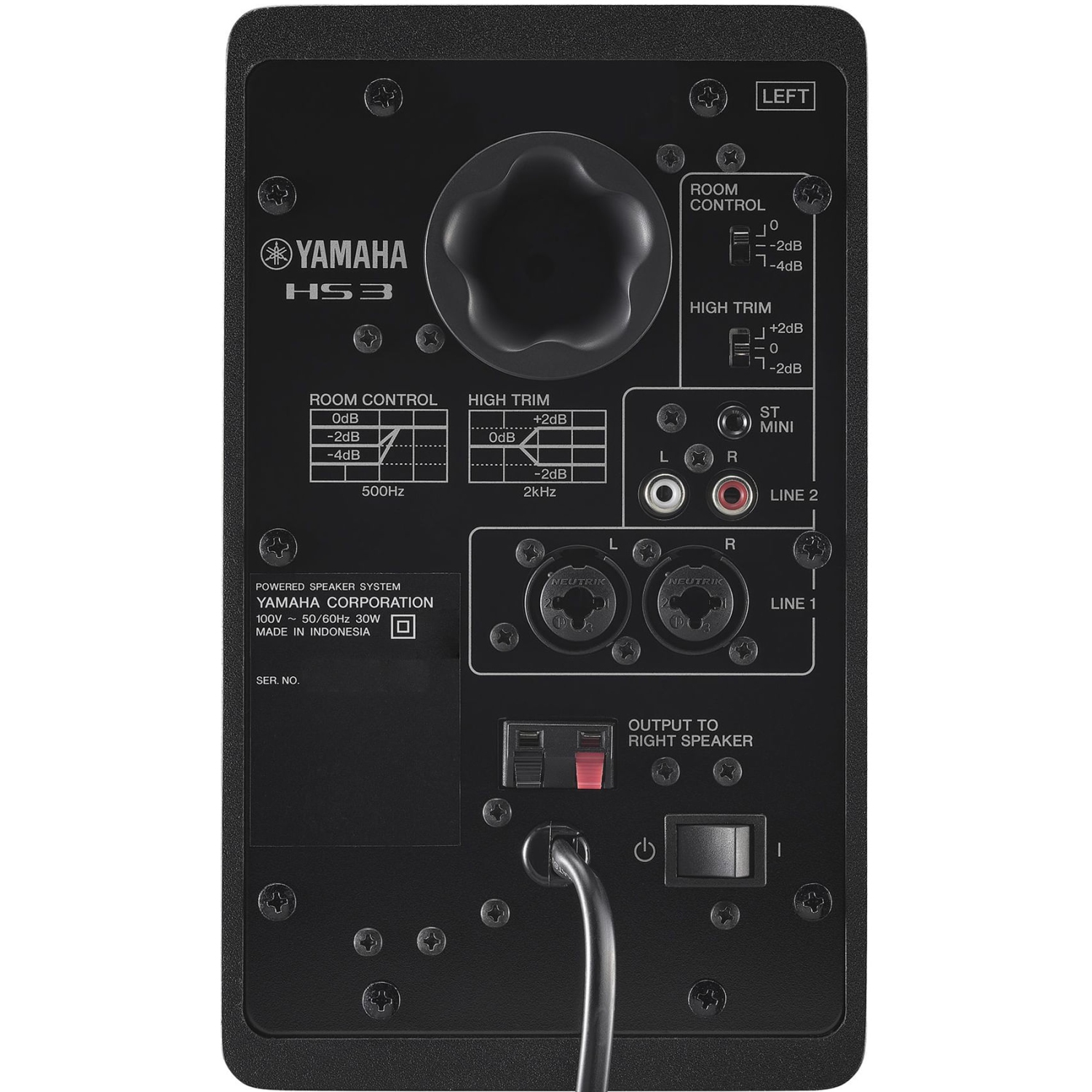 Haut-parleur de contrôle pour studio HS3 de Yamaha – Paire noire