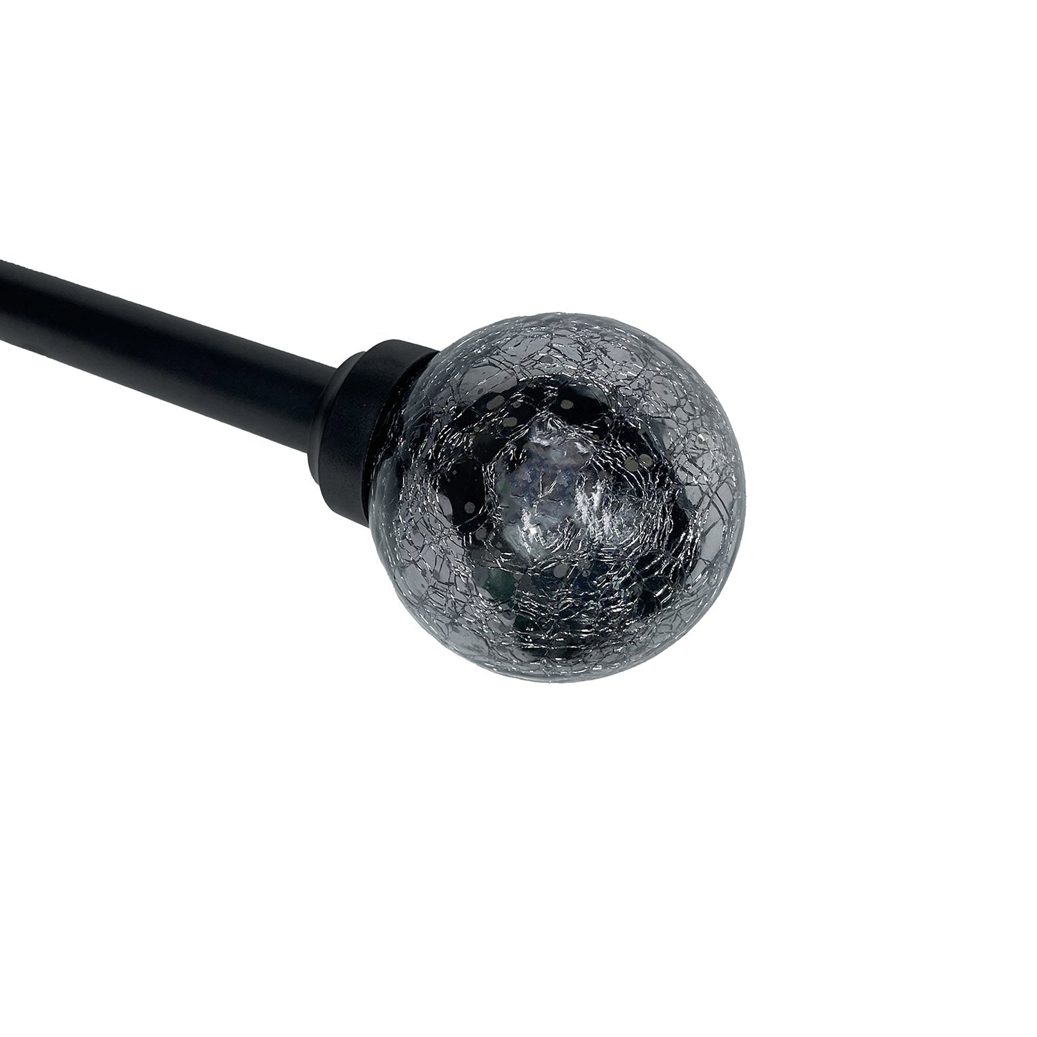 Versailles – Ensemble de tringle à rideaux Industria Mercury, longueur réglable de 30 à 78&nbsp;po, noir