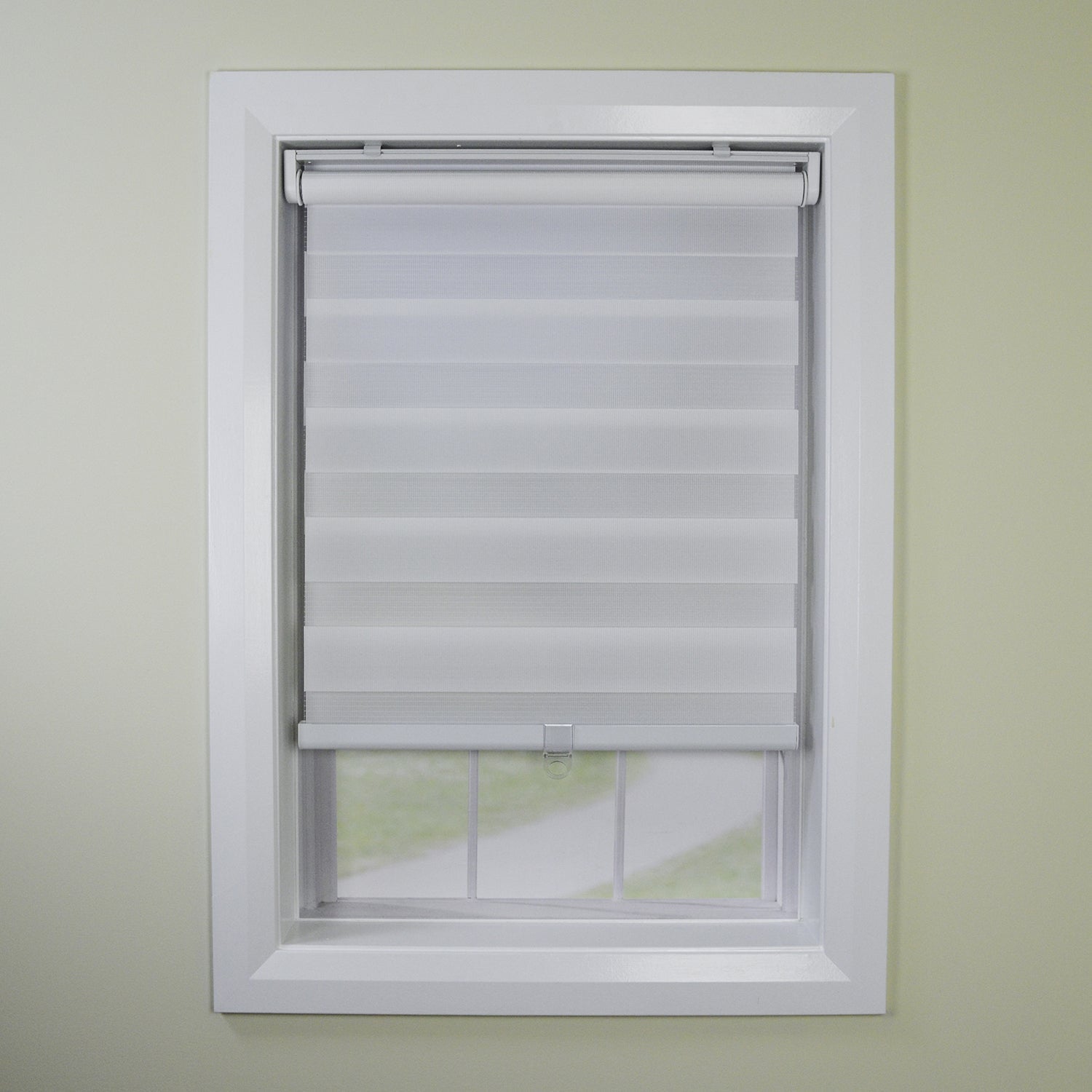 Versailles - Slimline Cordless Alternate Shade Window Blind, 48" x 84", White