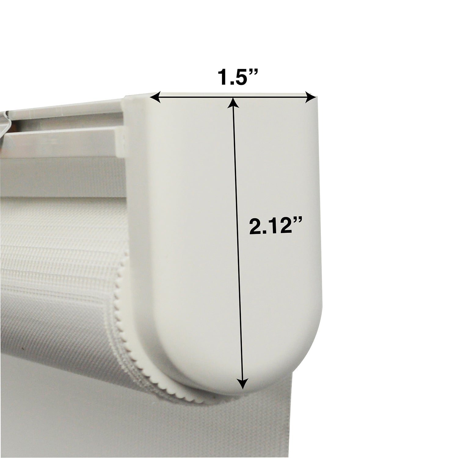 Versailles - Slimline Cordless Alternate Shade Window Blind, 48" x 84", White