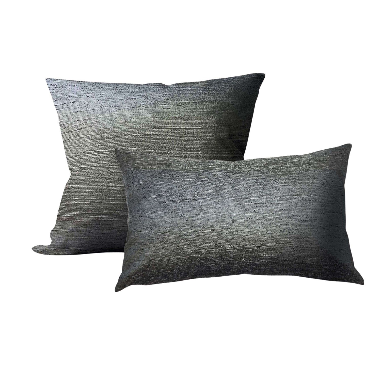 Versailles – Housse de coussin Ceasar, 14 x 20&nbsp;po, lavable à la machine, gris foncé