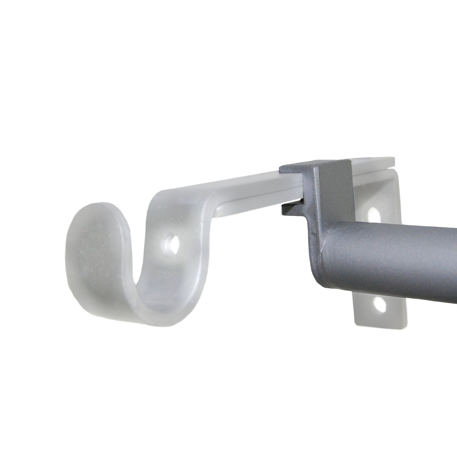 Versaille - Double-Up Curtain Rod, Adjustable Length 25" to 45", Silver