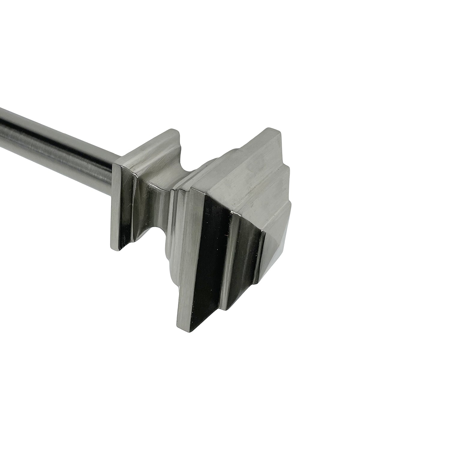 Versailles – Ensemble de tringles à rideaux empilées Industria, longueur réglable de 30 à 78&nbsp;po, argenté