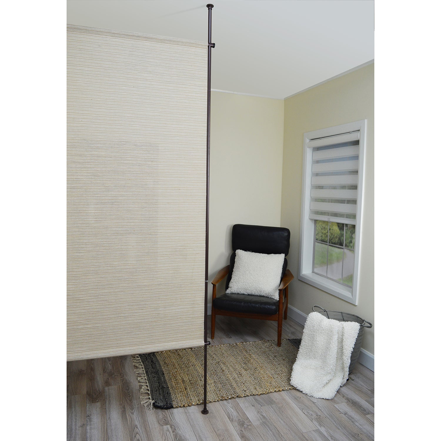 Versailles - Rivergrass Jute Privacy Panel, 38" x 72", Adjustable Height, Beige