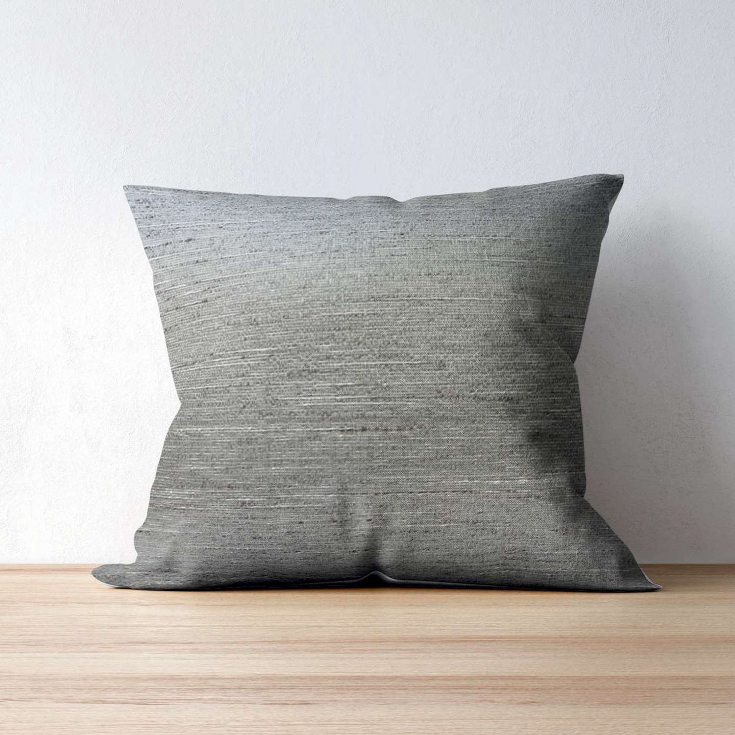 Versailles – Housse de coussin Ceasar, 20 x 20&nbsp;po, lavable à la machine, gris foncé