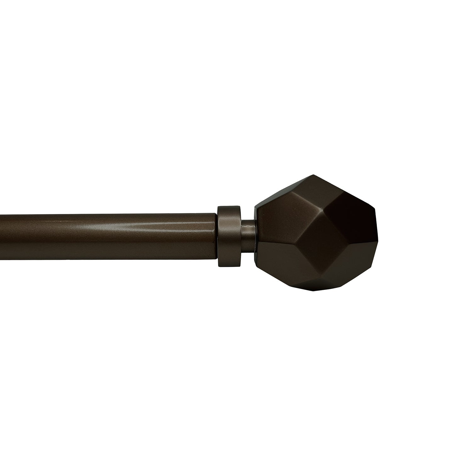 Versailles – Ensemble de tringle à rideaux convexe Esencial, longueur réglable de 36 à 72&nbsp;po, bronze