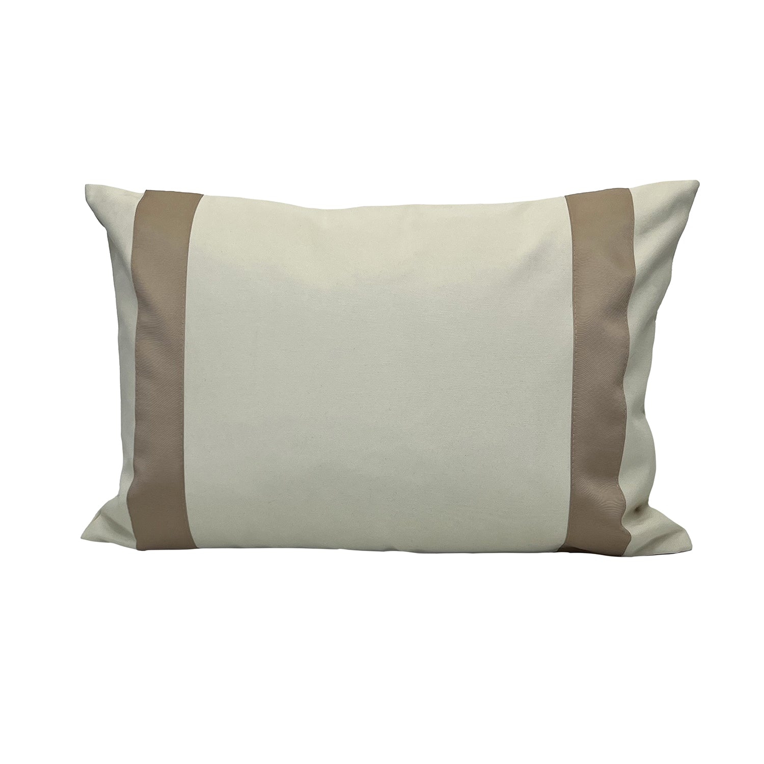 Versailles – Housse de coussin Valentina, 14 x 20&nbsp;po, lavable à la machine, taupe