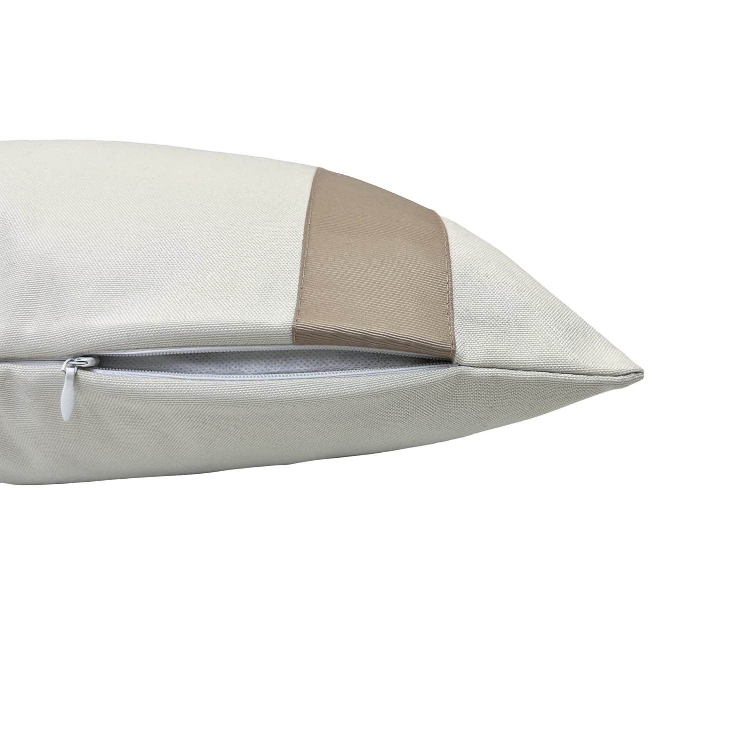 Versailles – Housse de coussin Valentina, 14 x 20&nbsp;po, lavable à la machine, taupe