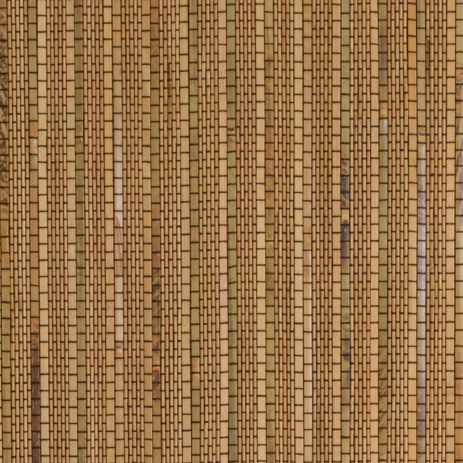 Versailles – 2 rideaux à oeillets en bambou, oeillets en laiton, 48 x 36&nbsp;po, brun miel