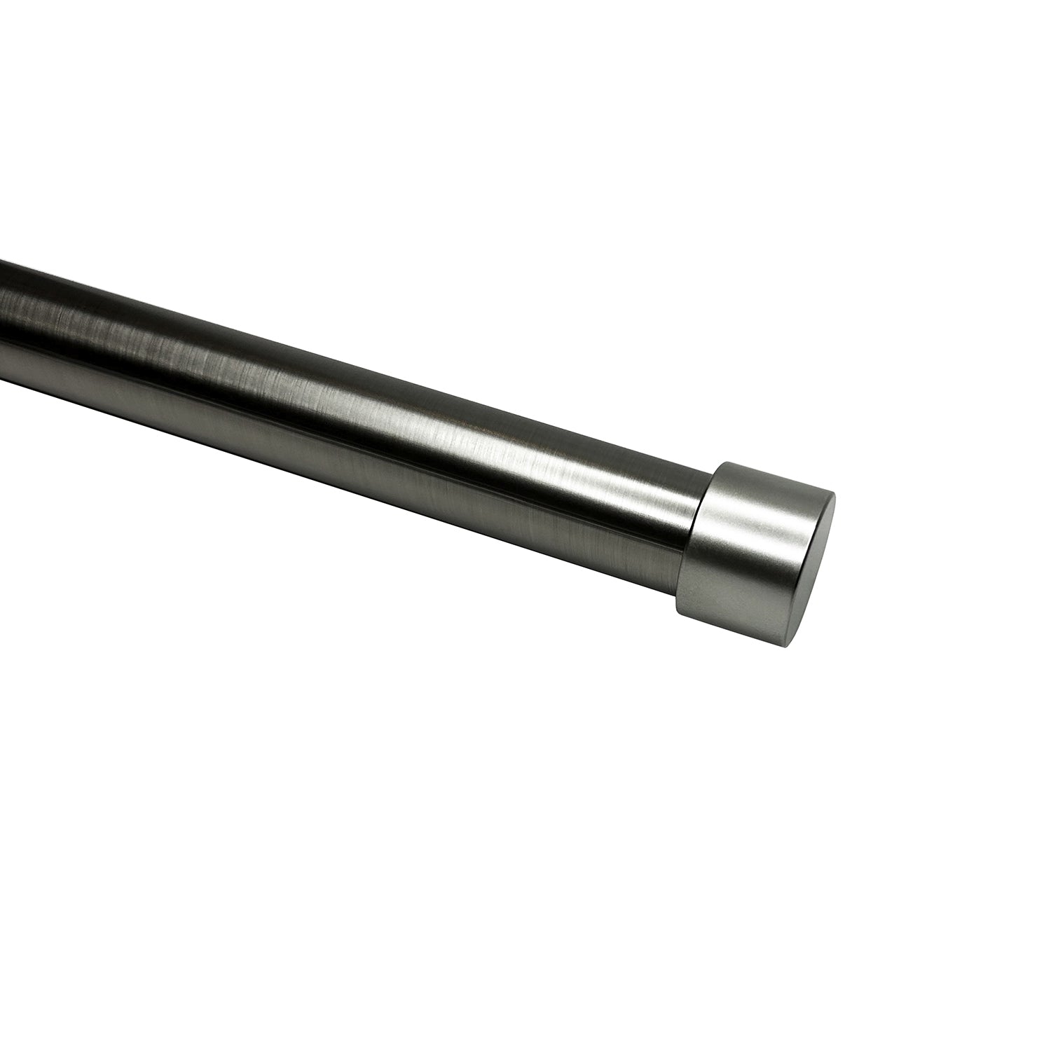 Versailles - Esencial Kepi Curtain Rod Set, Adjustable Length From 72" to 144", Silver