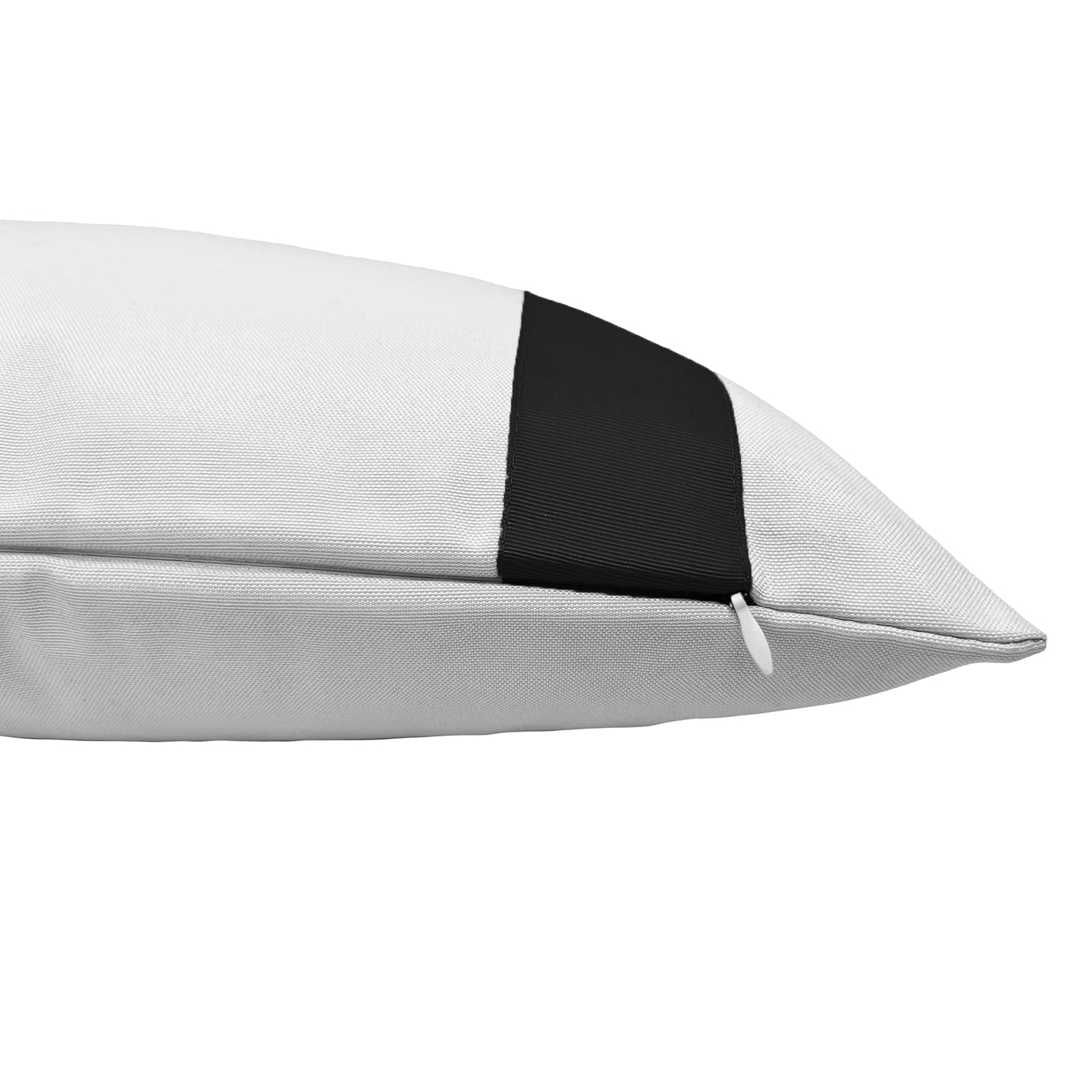 Versailles – Housse de coussin Valentina, 14 x 20&nbsp;po, lavable à la machine, noir