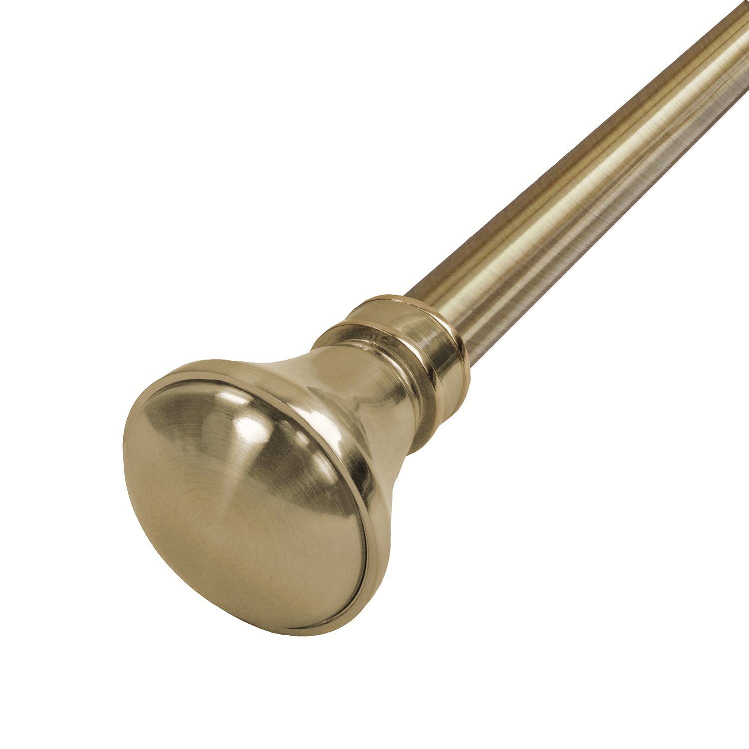 Versailles – Ensemble de tringle à rideaux Lexington Flare, longueur réglable de 28 à 48&nbsp;po, laiton