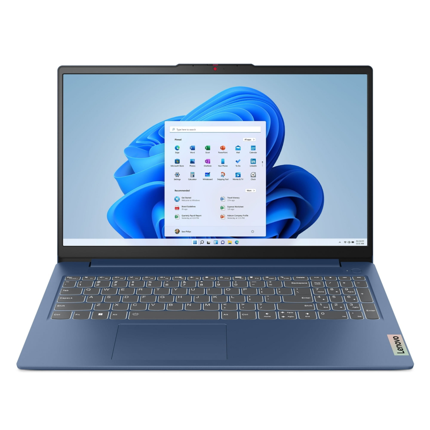 Lenovo IdeaPad Slim 3 15.6" FHD Touch Screen Laptop, AMD Ryzen 7-7730U, 16GB RAM, 512GB SSD, Abyss Blue, Dolby Audio Speaker, AMD Radeon Graphics, Wi-Fi 6 , Bluetooth 5, Windows 11