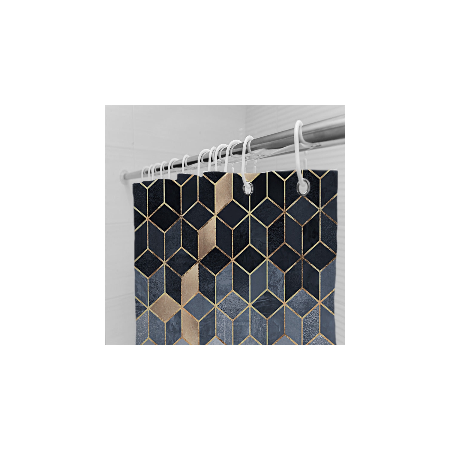 PANDACO Moon Phases Shower Curtain (72" x 72")