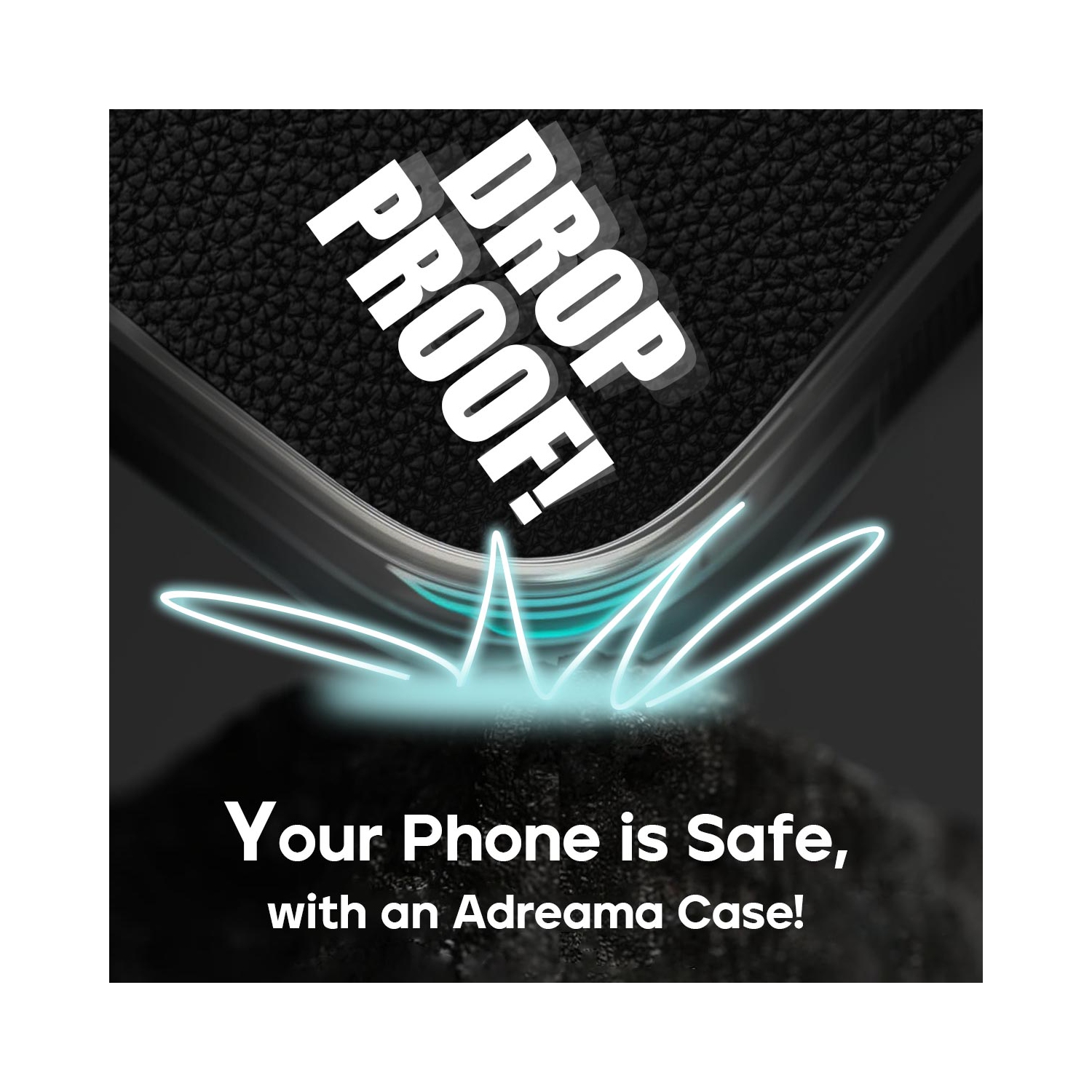 Étui antichoc en cuir végétalien d'Adreama pour Pixel 9/9 Pro de Google