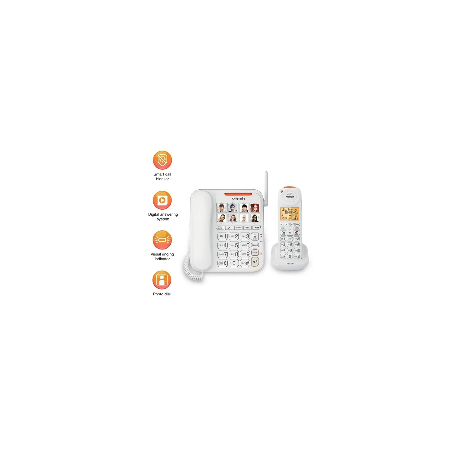 Système téléphonique amplifié avec/sans fil SN5147 de VTech