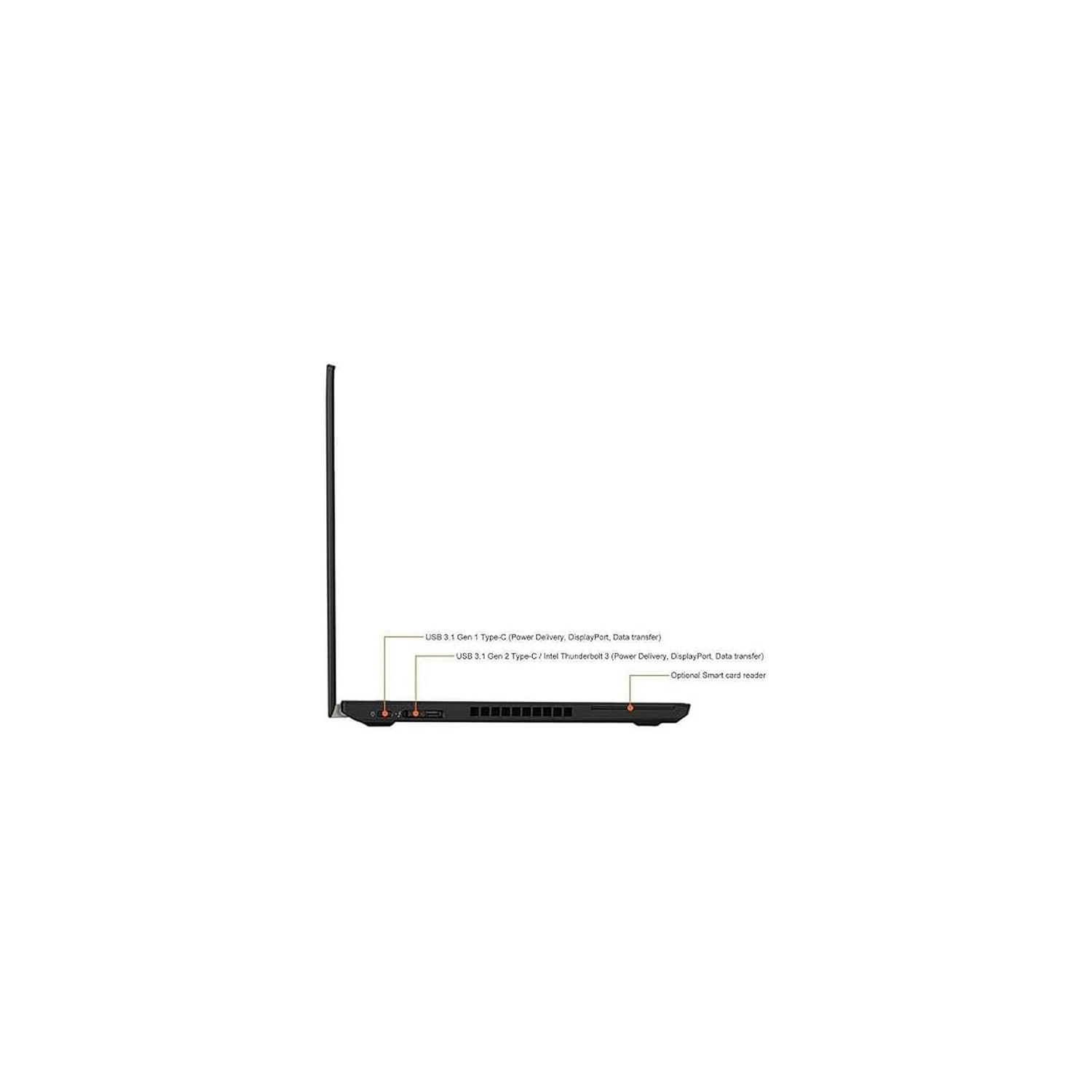 Refurbished - Touchscreen Lenovo Thinkpad T480 14" Screen Laptop, Intel Core i7-8th Gen. 1.9GHz, 16GB DDR4 RAM, 512GB NVMe SSD, Windows 11 Pro.