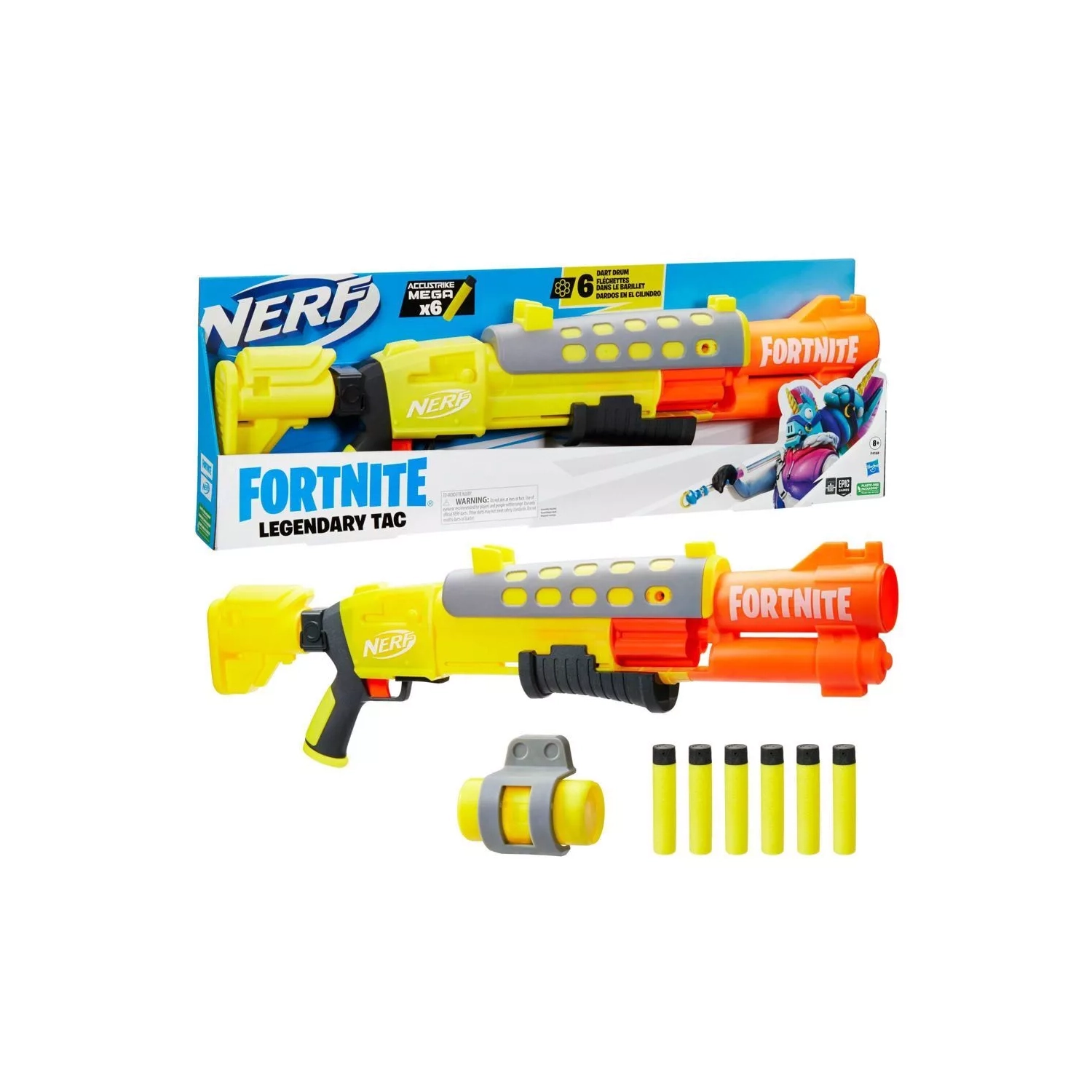 NERF FORTNITE LEGENDARY TAC BLASTER GUN