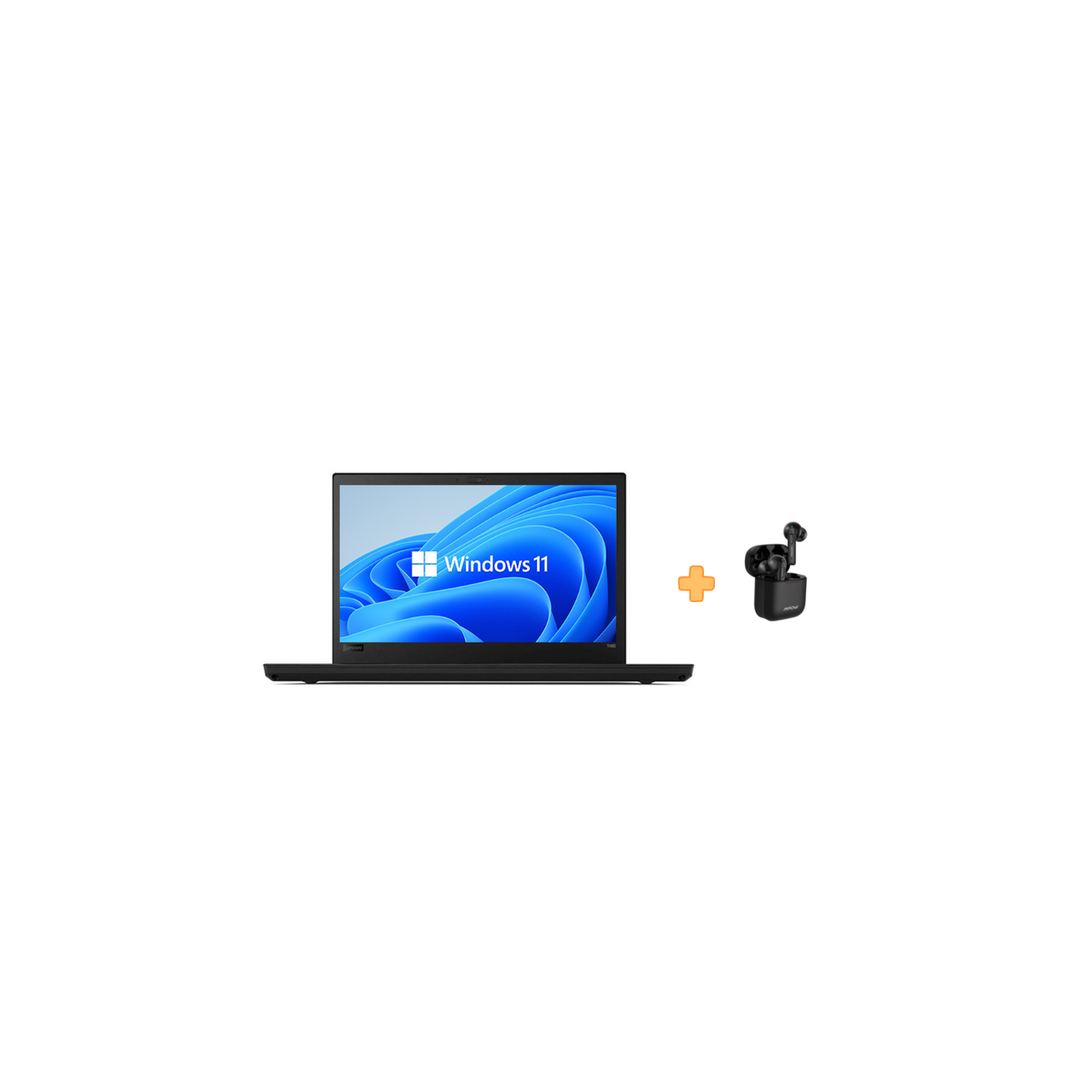 Refurbished (Good) - Lenovo Thinkpad T480 14" Screen Laptop, Intel Core i7-8th Gen. 1.9GHz, 16GB DDR4 RAM, 256GB NVMe SSD, Windows 11 Pro + Brand New MPow X3 Wireless Earbuds