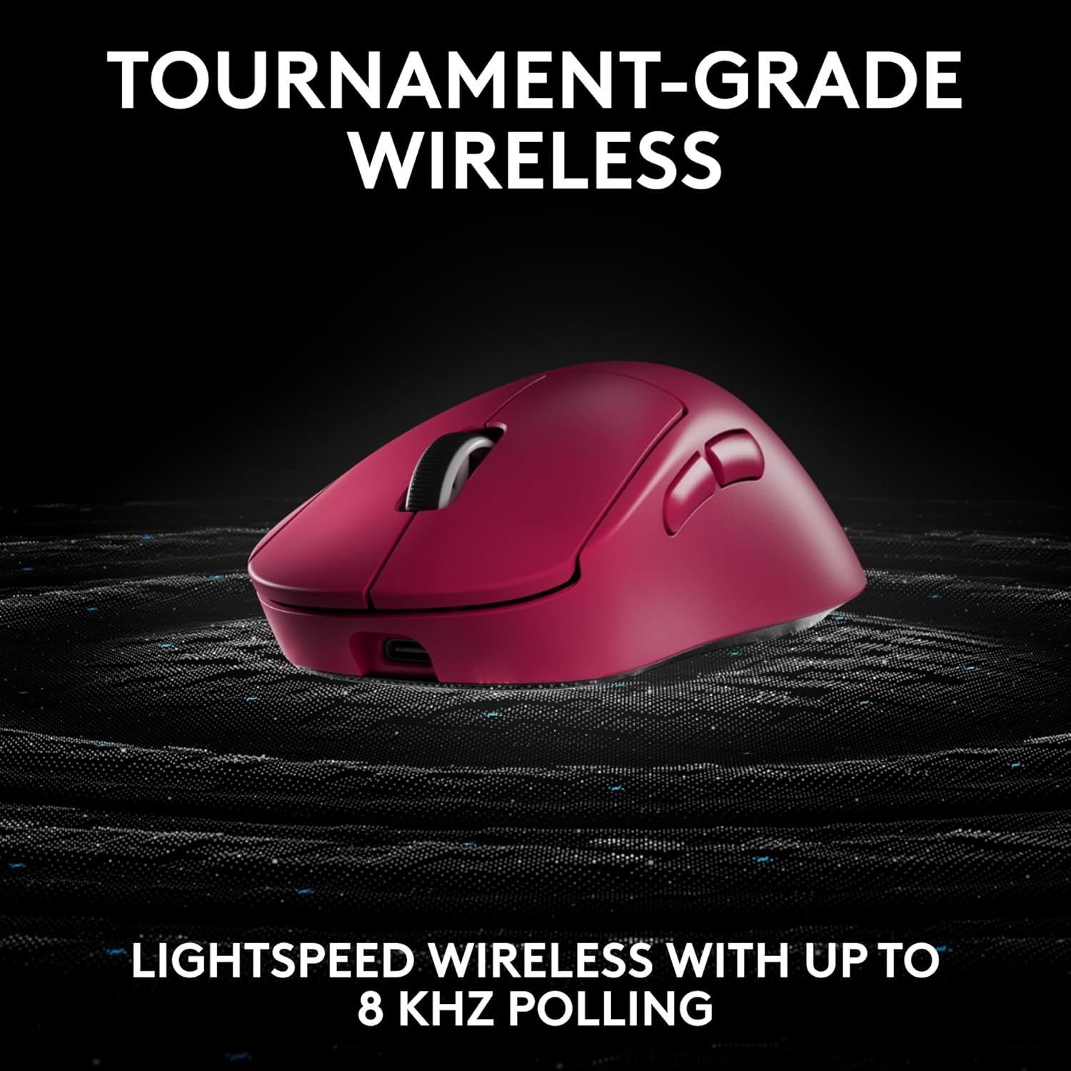 Souris sans fil de qualité professionnelle G PRO X Superlight 2 44000&nbsp;ppp 8K Polling HERO 2 Sensor 60&nbsp;g de Logitech - Magenta