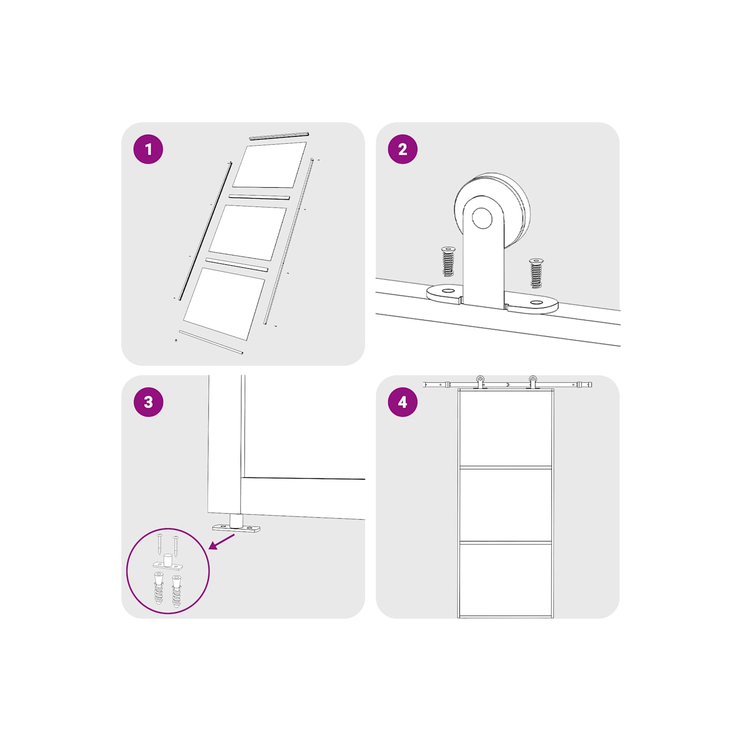 vidaXL Sliding Door ESG Glass and Aluminium 90x205 cm Black