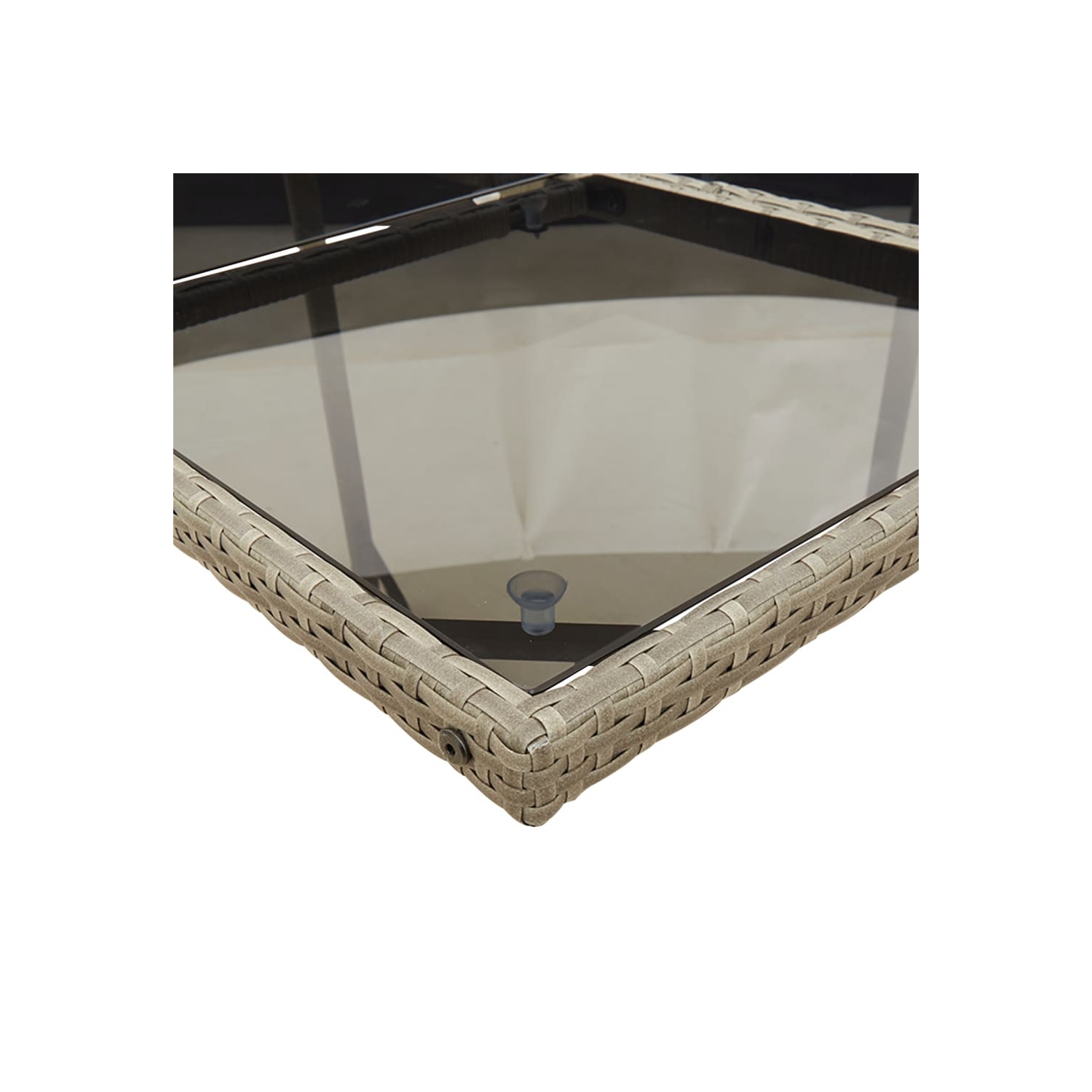 Ensemble de salle à manger de jardin vidaXL 13 pièces avec coussins en rotin synthétique gris