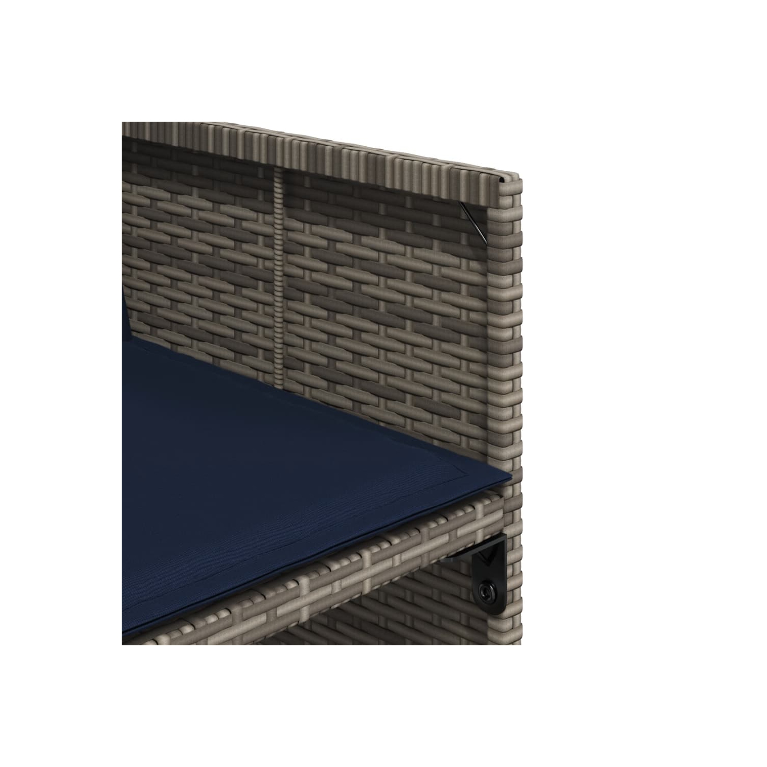 Ensemble de salle à manger de jardin vidaXL 13 pièces avec coussins en rotin synthétique gris